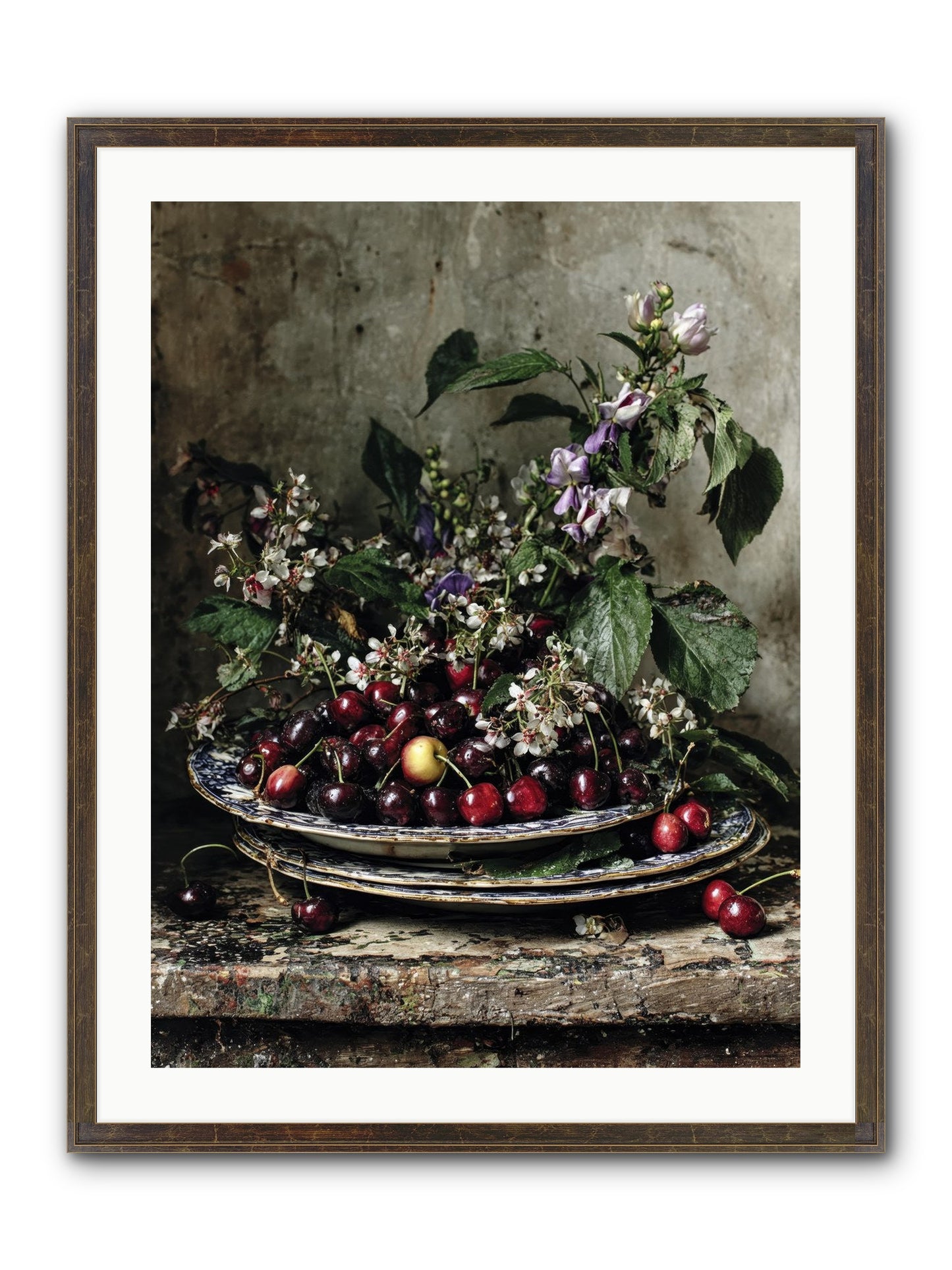 Language Of Color Framed Print - Slimwoods Black/Gold 24x32