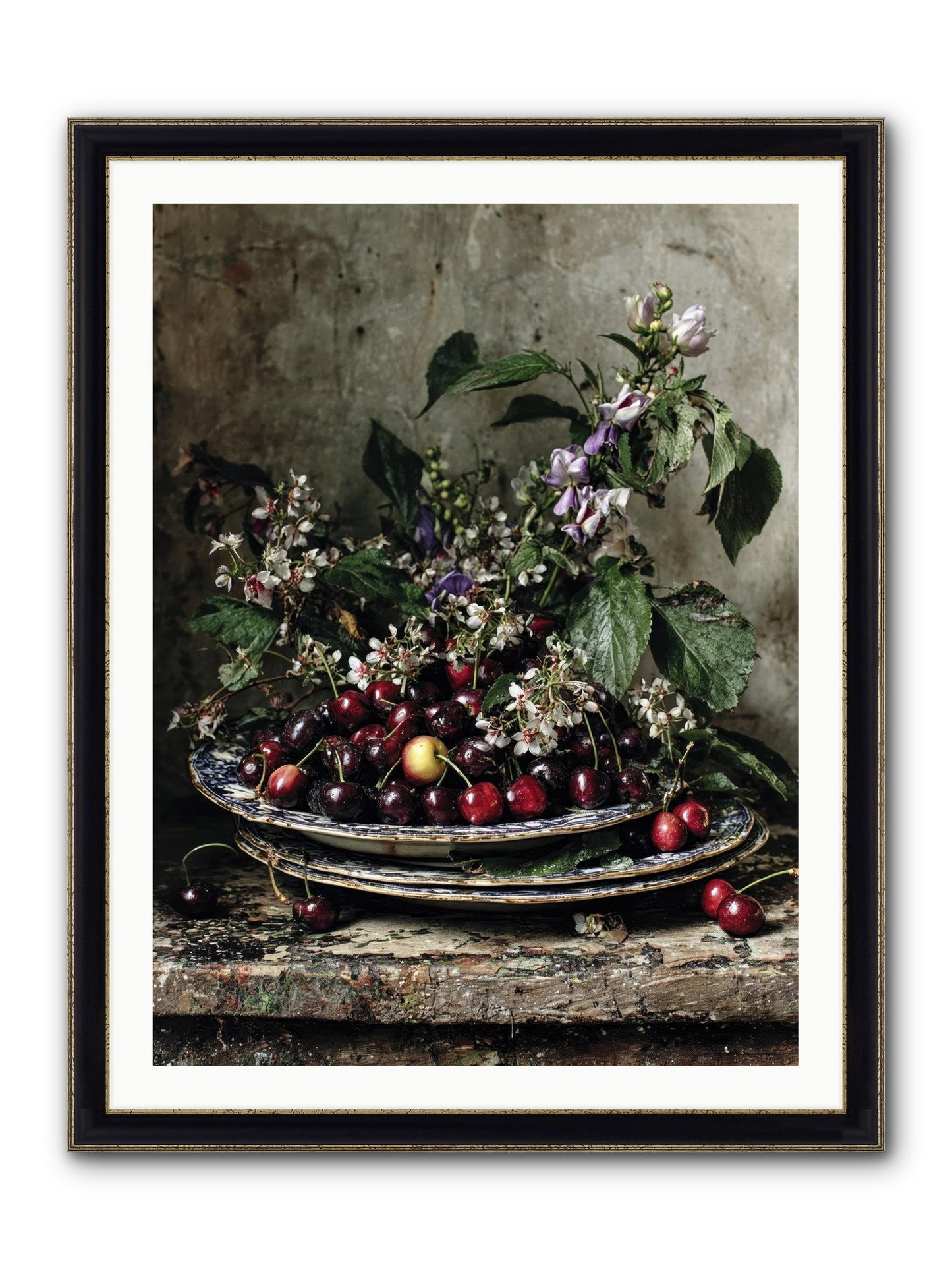 Language Of Color Framed Print - Black & Gold 30x40