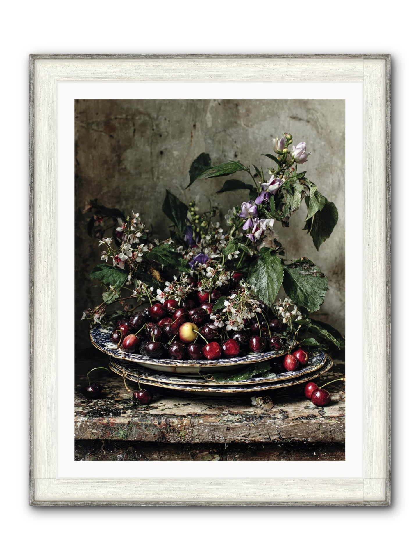 Language Of Color Framed Print - Driftwood White 30x40