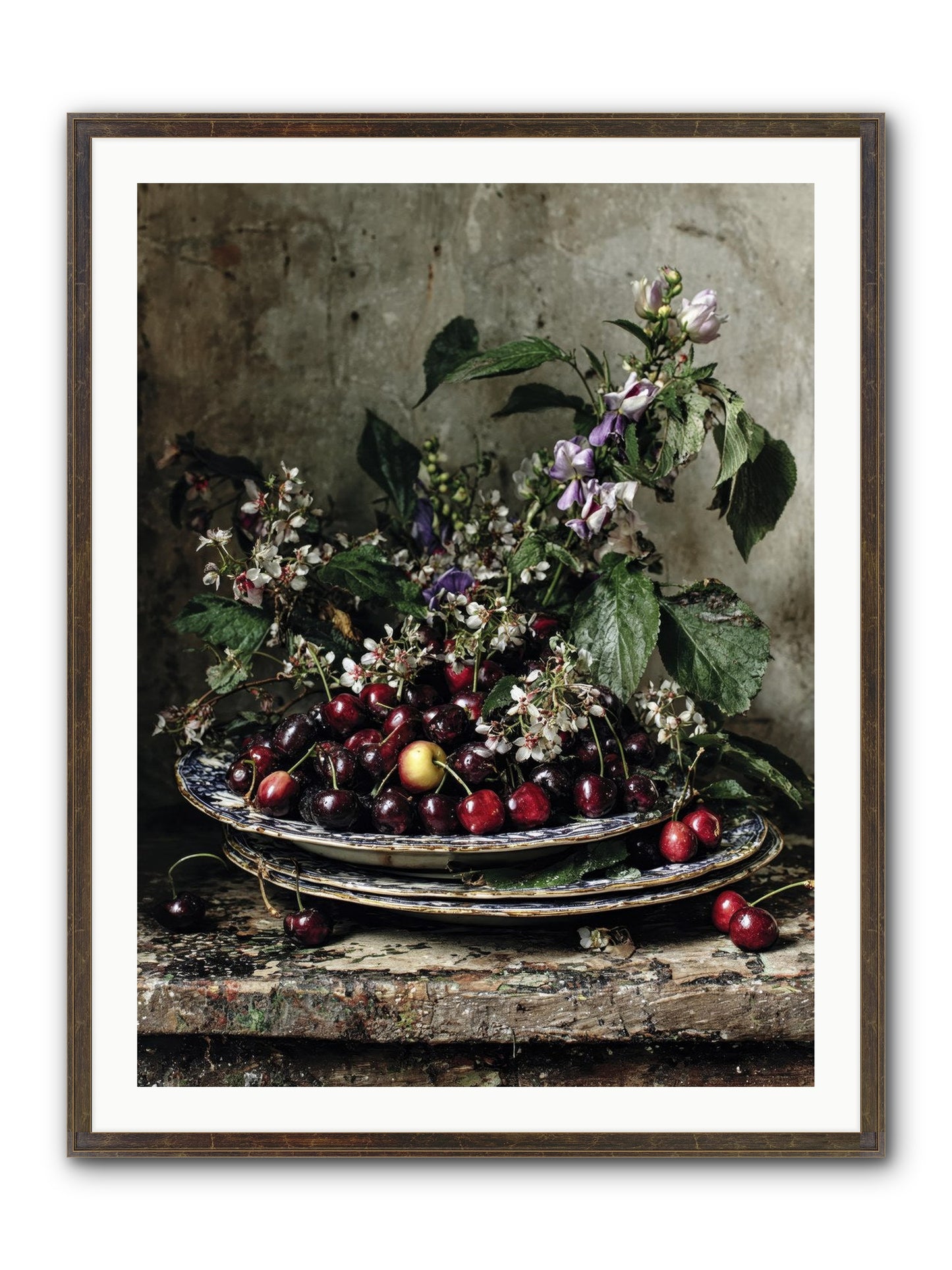 Language Of Color Framed Print - Slimwoods Black/Gold 30x40