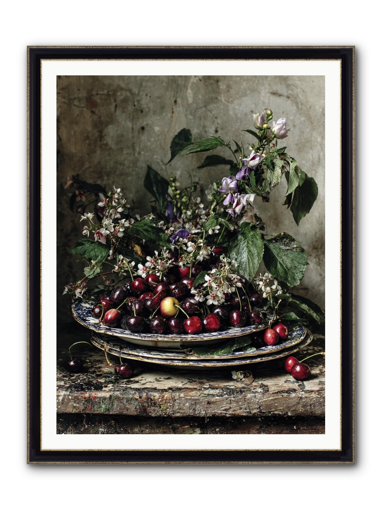 Language Of Color Framed Print - Black & Gold 36x48