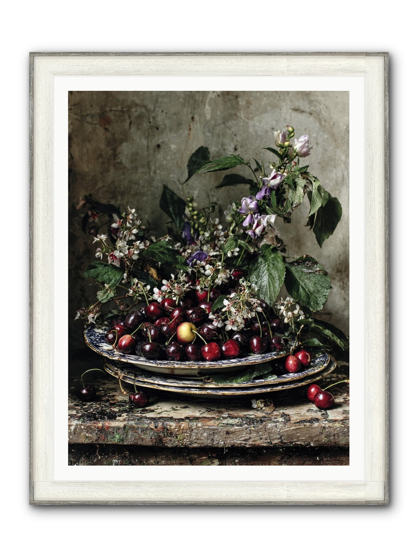 Language Of Color Framed Print - Driftwood White 36x48
