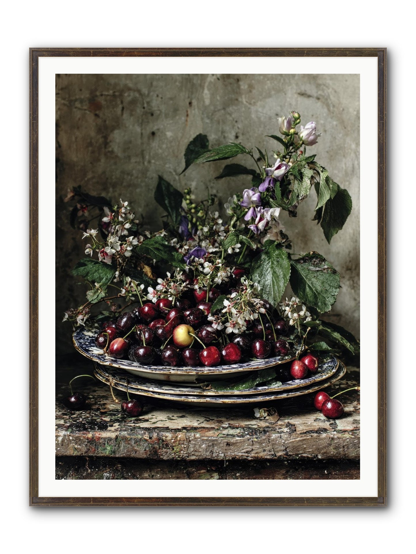 Language Of Color Framed Print - Slimwoods Black/Gold 36x48