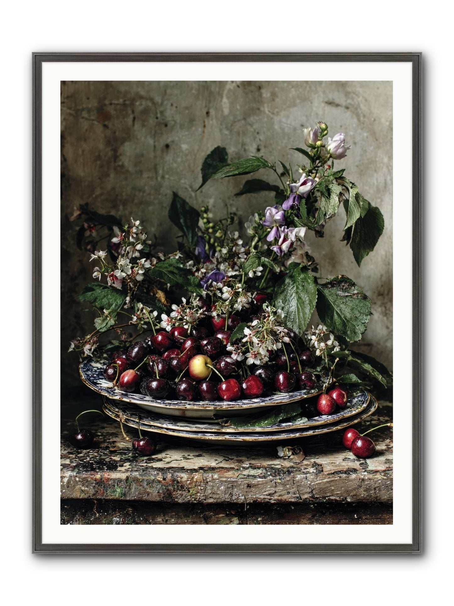 Language Of Color Framed Print - Slimwoods Black/Silver 36x48