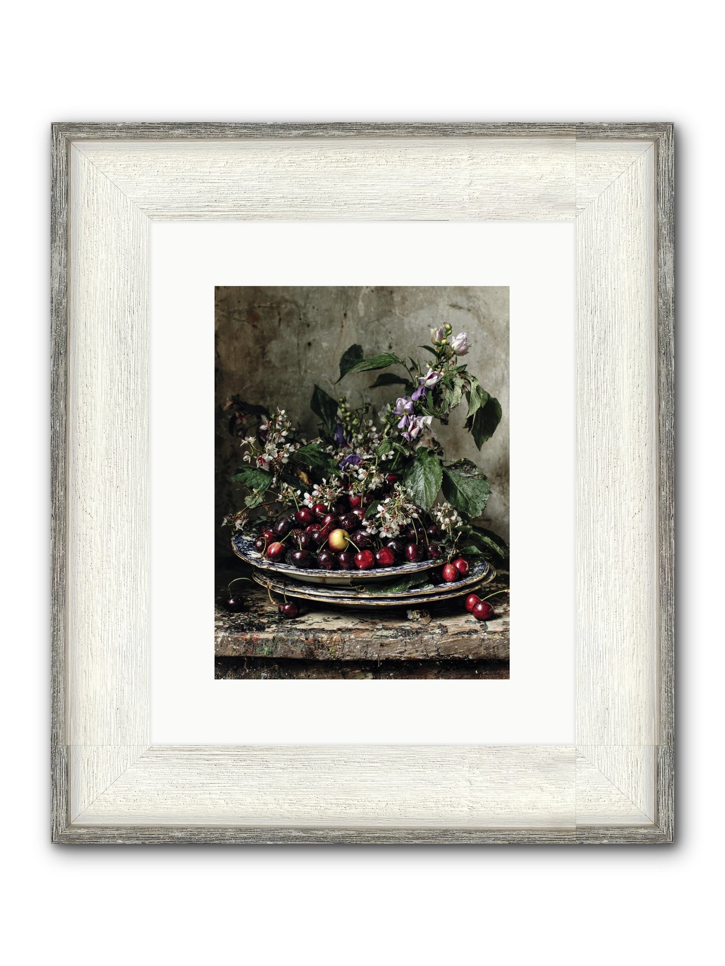 Language Of Color Framed Print - Driftwood White 9x12