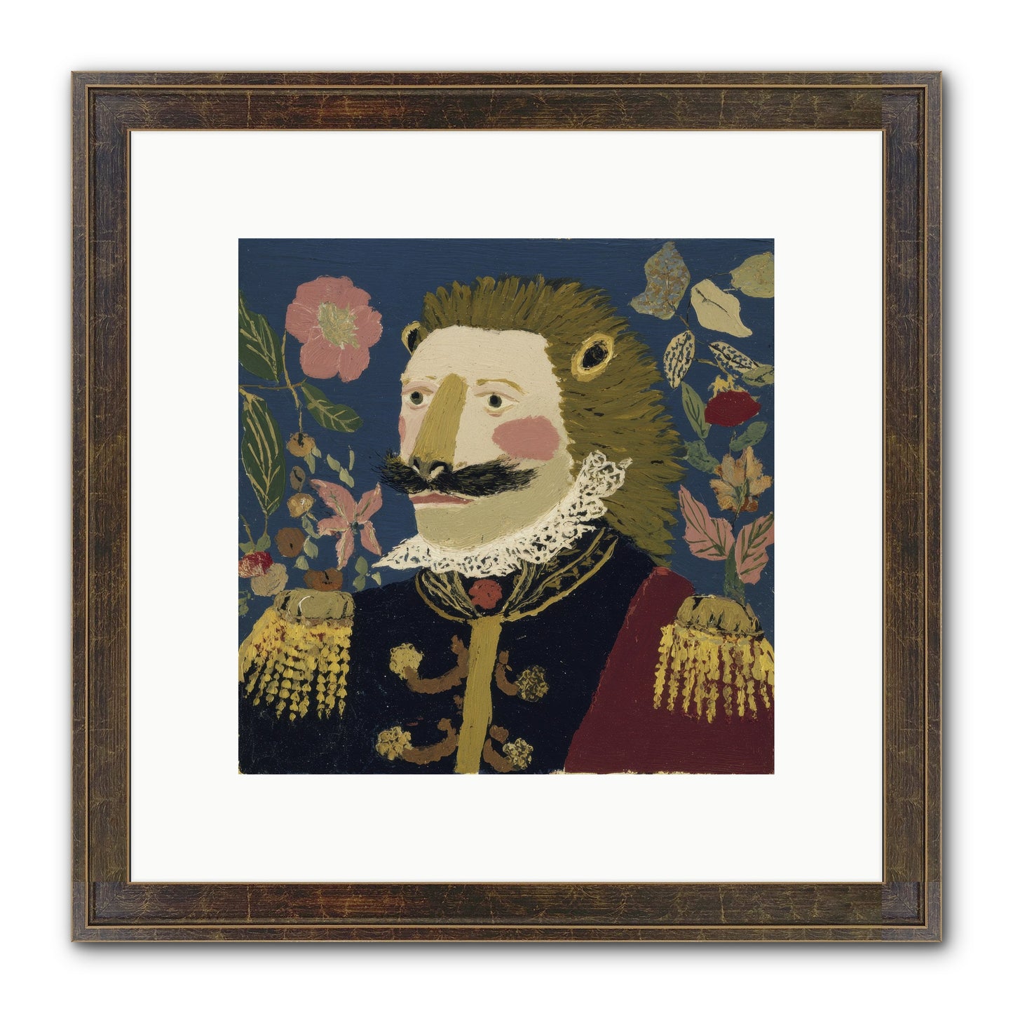 Language Of Flowers Framed Print - Slimwoods Black/Gold 10x10