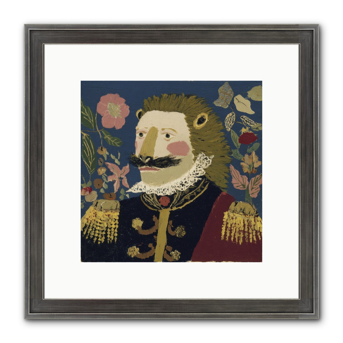 Language Of Flowers Framed Print - Slimwoods Black/Silver 10x10