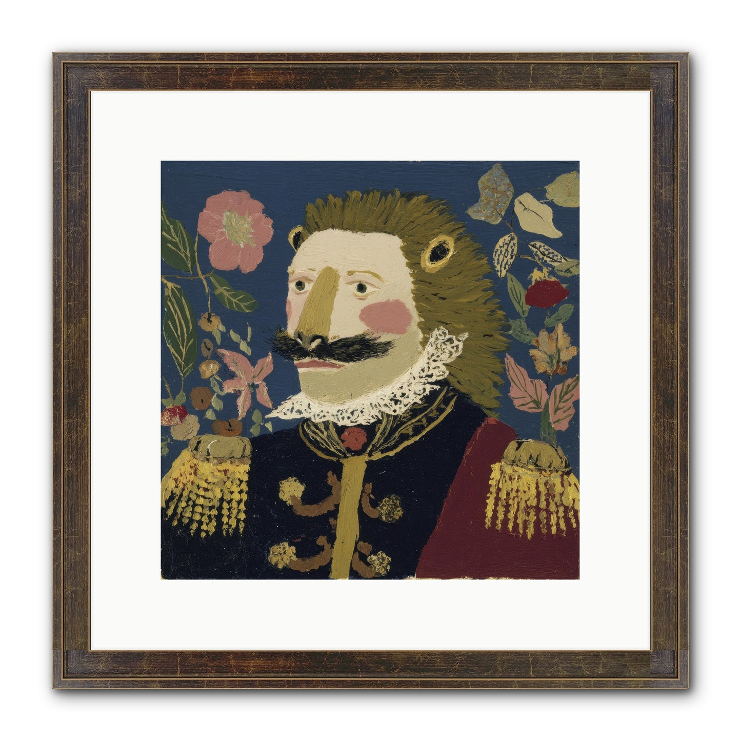 Language Of Flowers Framed Print - Slimwoods Black/Gold 12x12