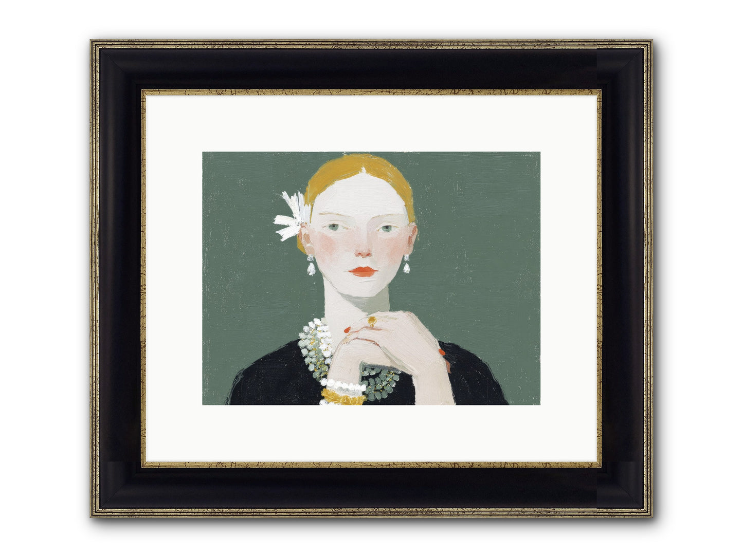 Language Of Light Framed Print - Black & Gold 12x9
