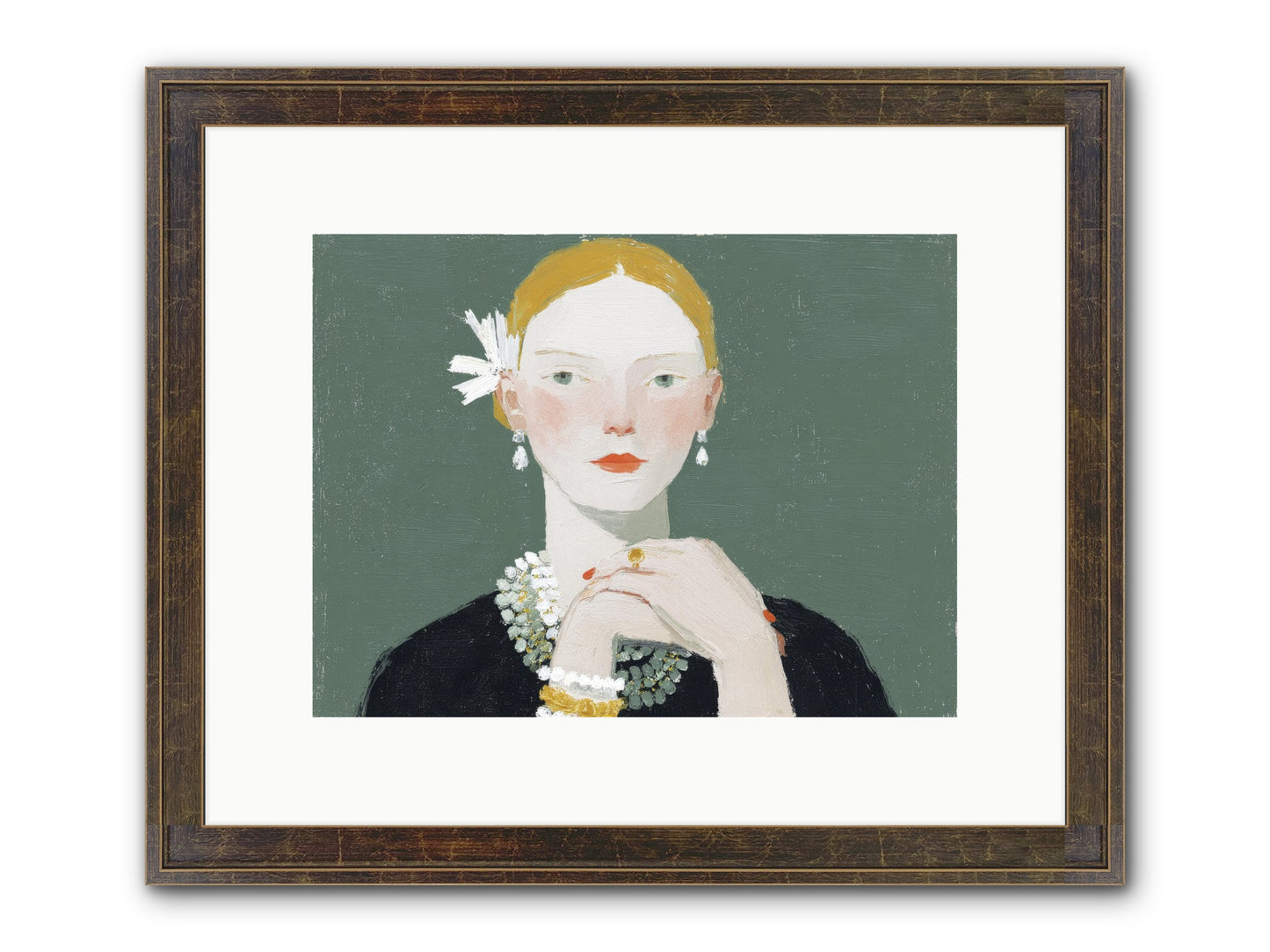 Language Of Light Framed Print - Slimwoods Black/Gold 12x9