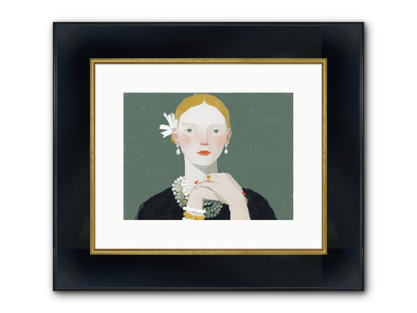 Language Of Light Framed Print - Wide Black w/Gold 12x9