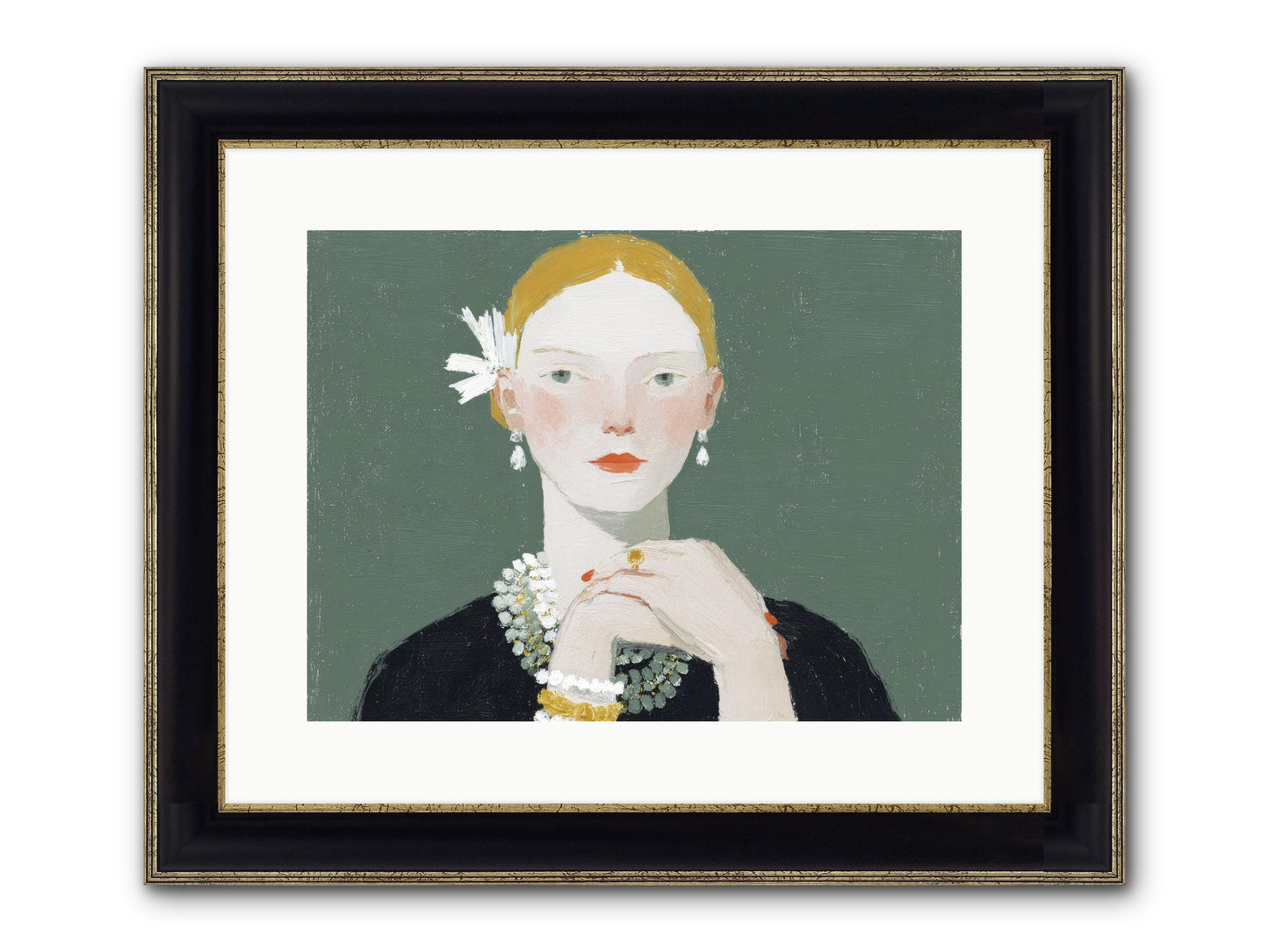Language Of Light Framed Print - Black & Gold 16x12
