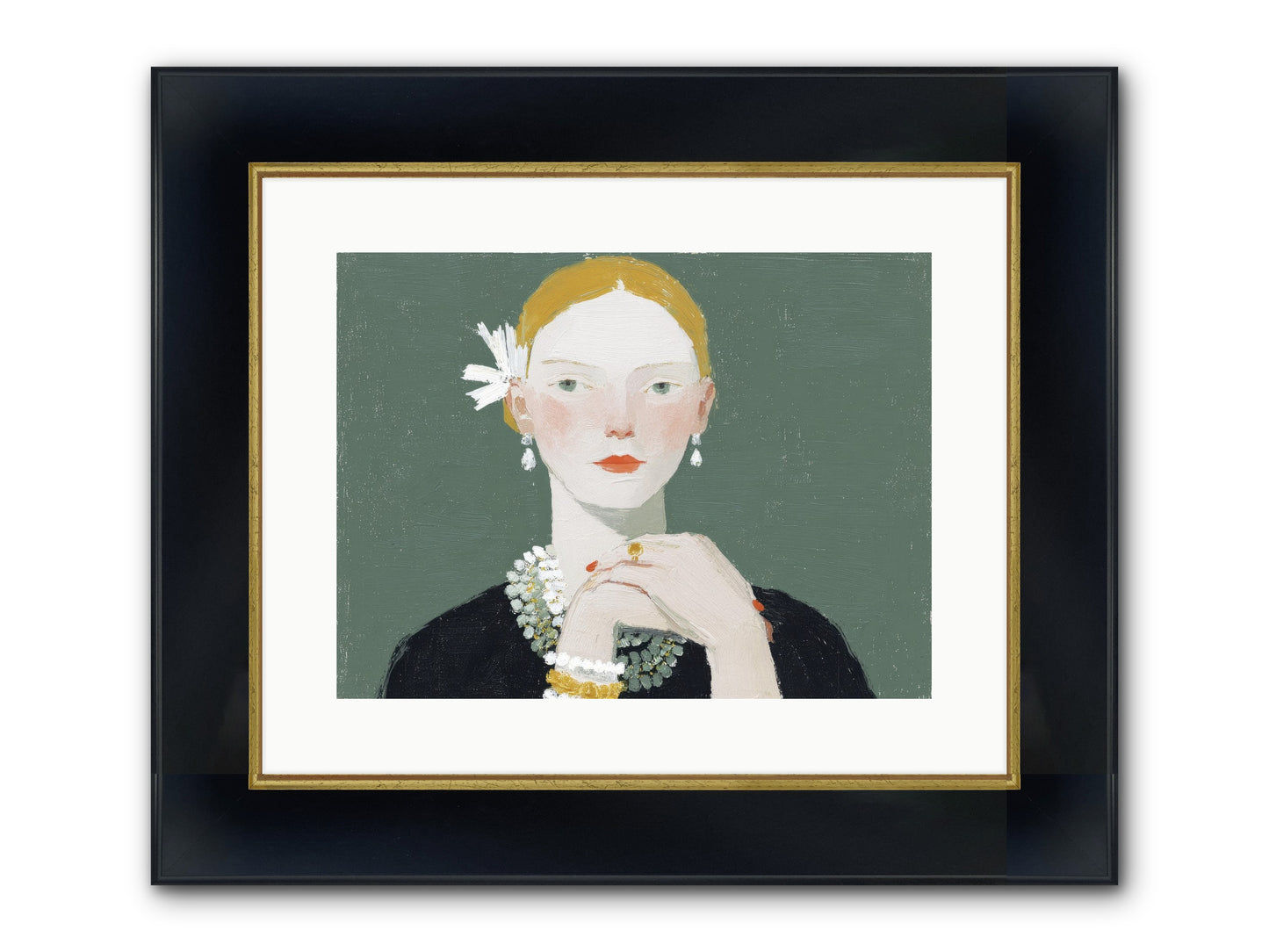Language Of Light Framed Print - Wide Black w/Gold 16x12