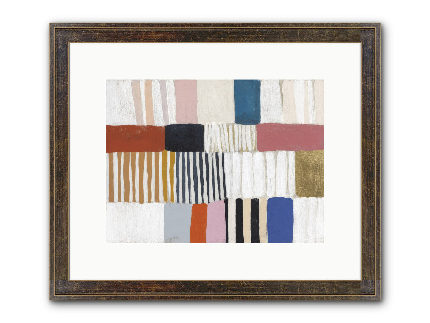 Lantern Swell Framed Print - Slimwoods Black/Gold 12x9