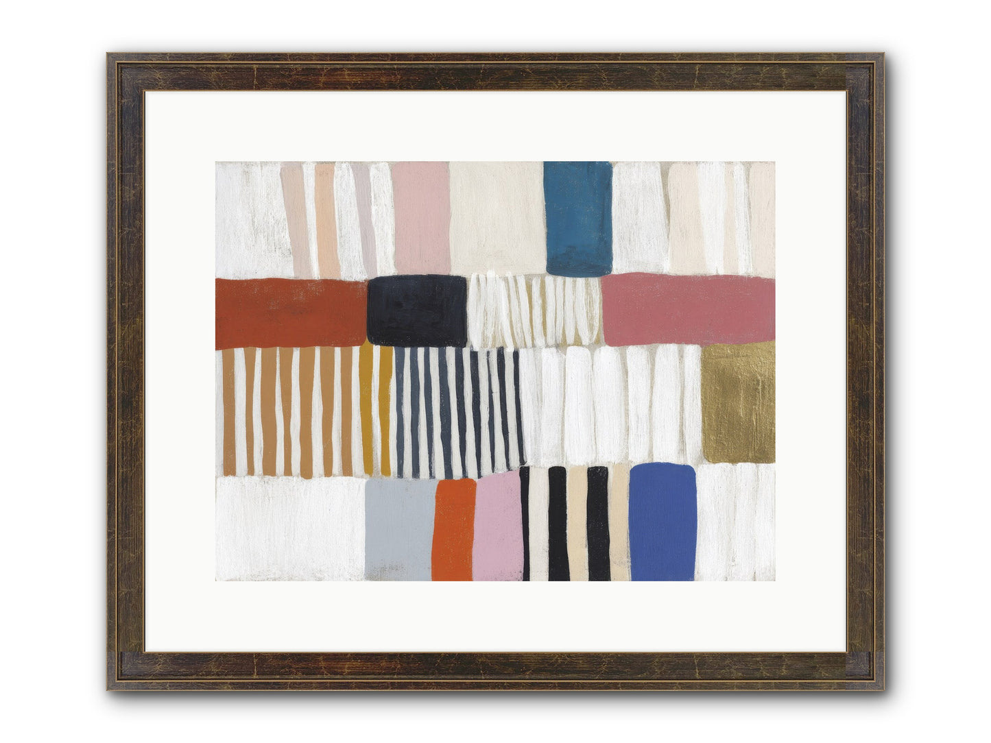Lantern Swell Framed Print - Slimwoods Black/Gold 16x12