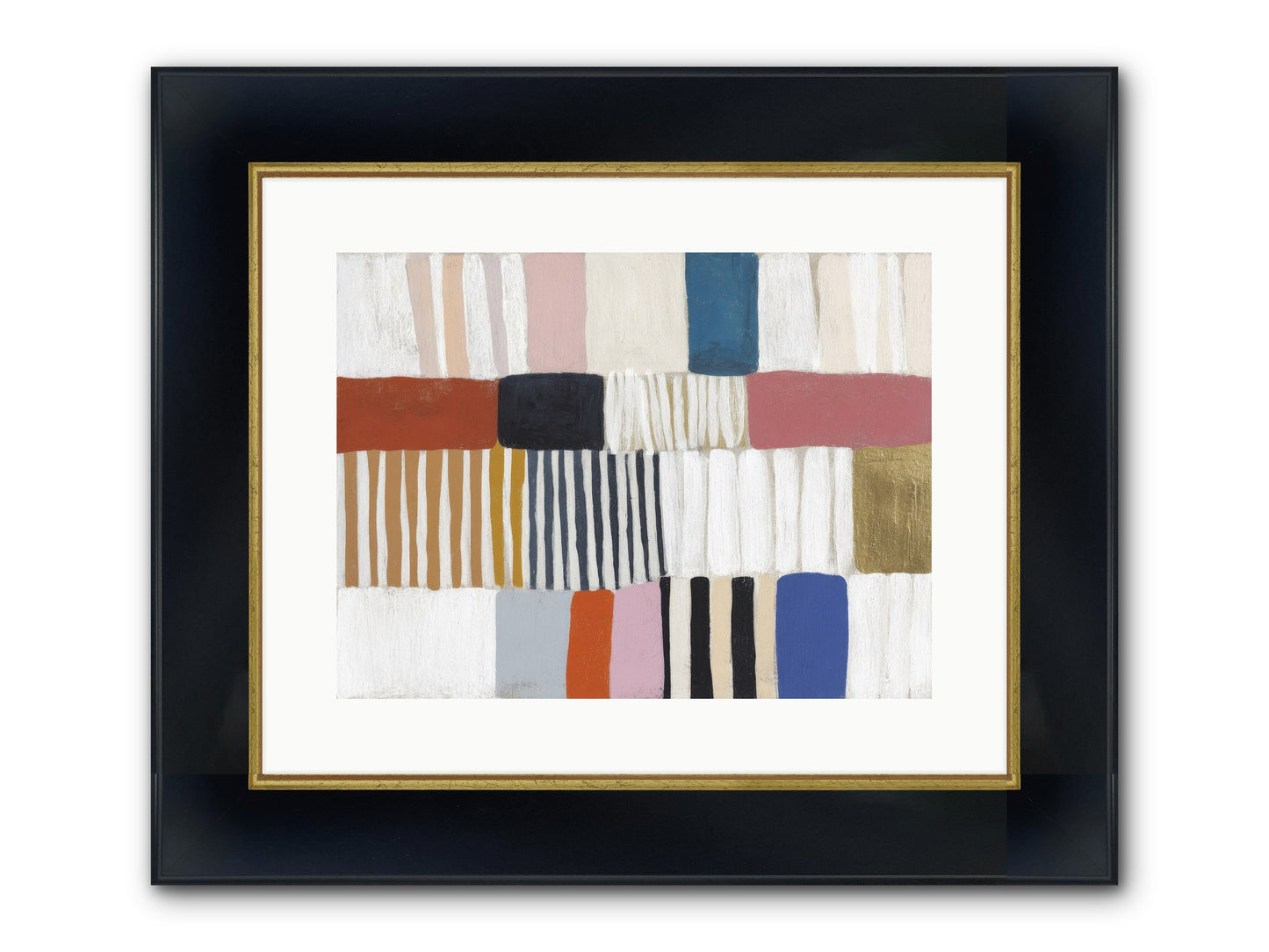 Lantern Swell Framed Print - Wide Black w/Gold 16x12
