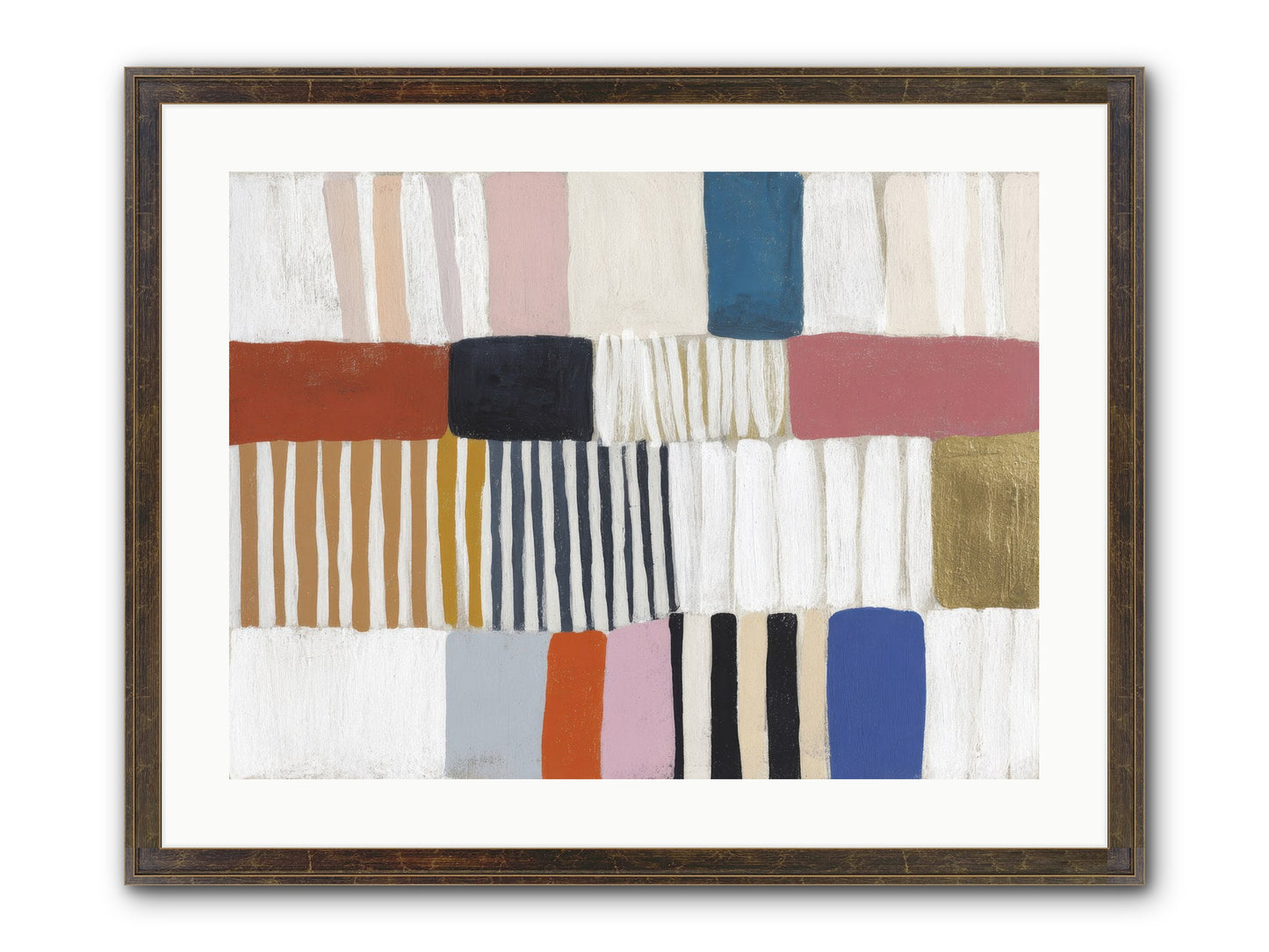 Lantern Swell Framed Print - Slimwoods Black/Gold 24x18