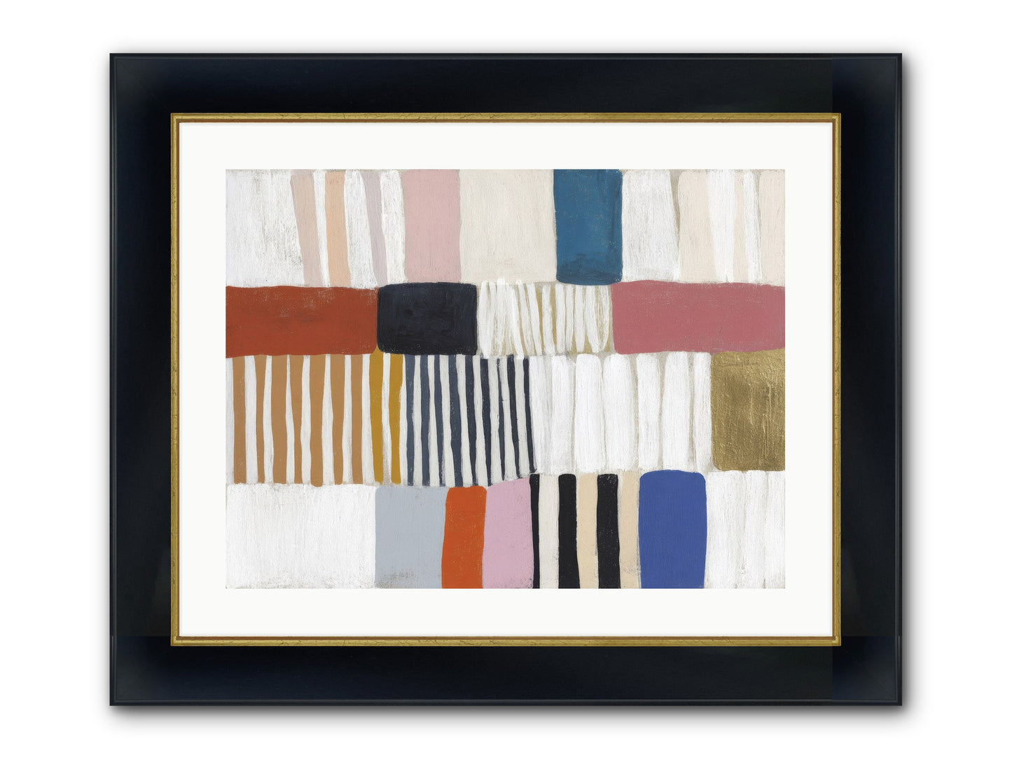 Lantern Swell Framed Print - Wide Black w/Gold 24x18
