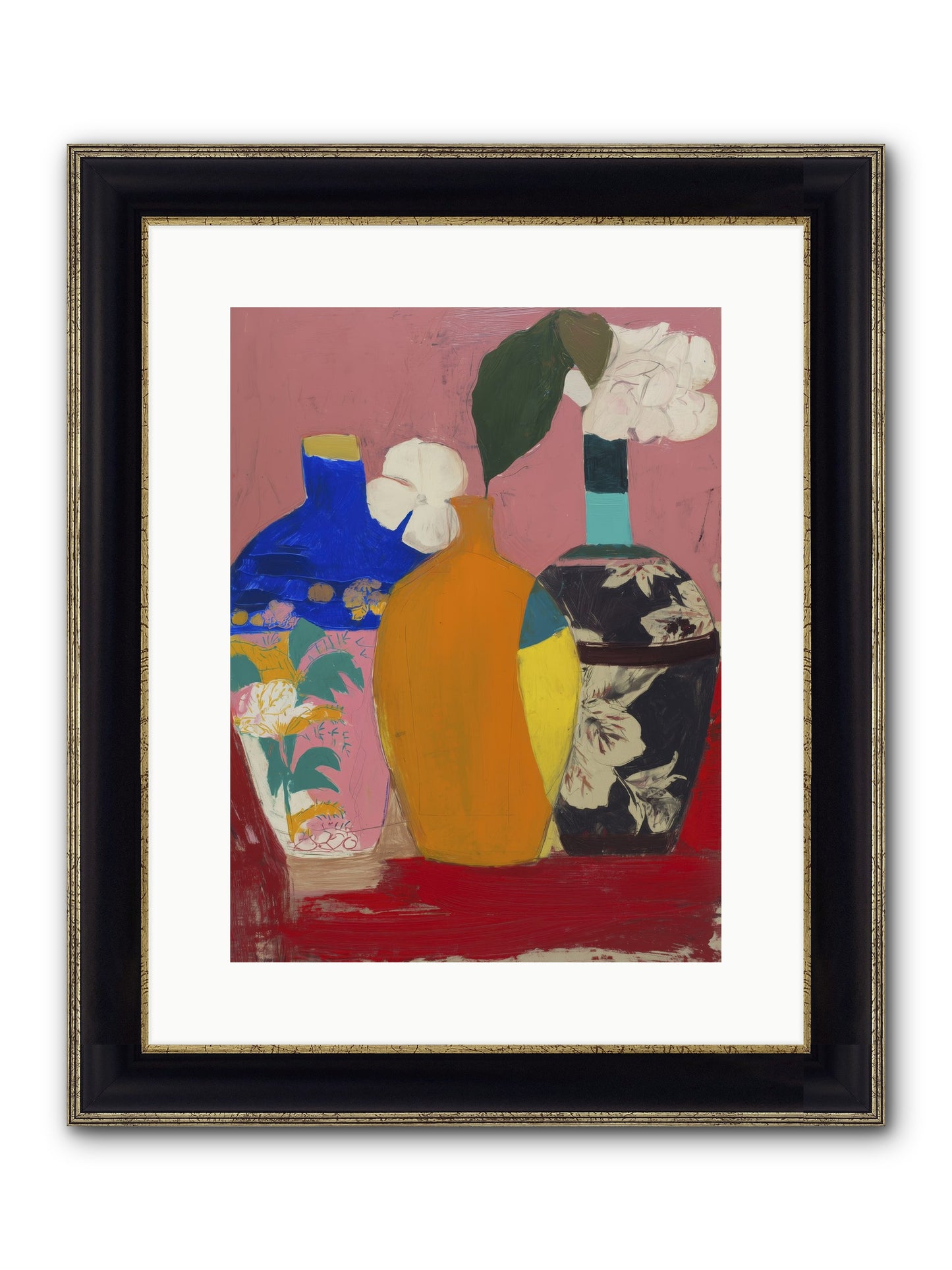 Larksong Framed Print - Black & Gold 12x16