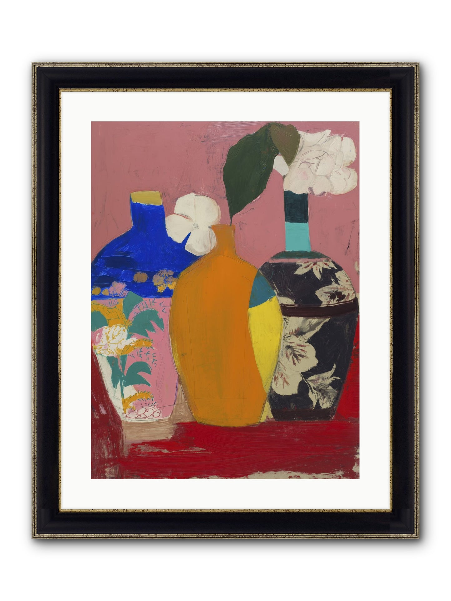 Larksong Framed Print - Black & Gold 18x24