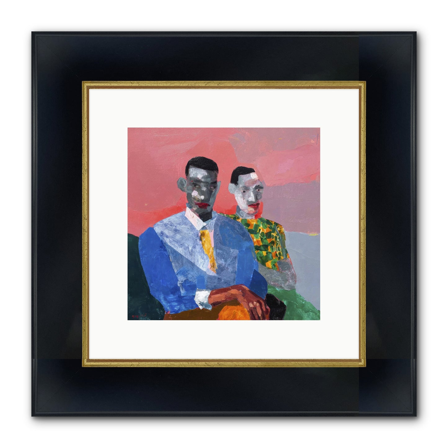 Last Honest Companion Framed Print - Wide Black w/Gold 10x10