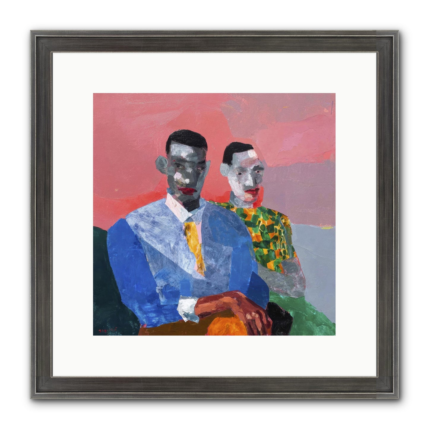 Last Honest Companion Framed Print - Slimwoods Black/Silver 12x12