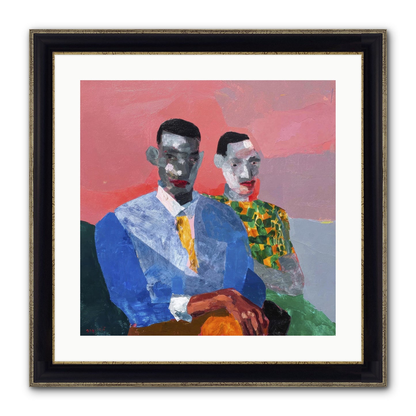 Last Honest Companion Framed Print - Black & Gold 20x20
