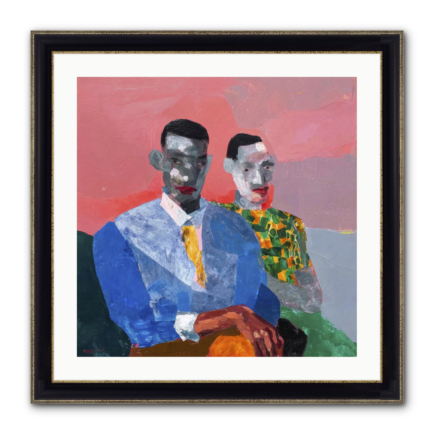 Last Honest Companion Framed Print - Black & Gold 24x24