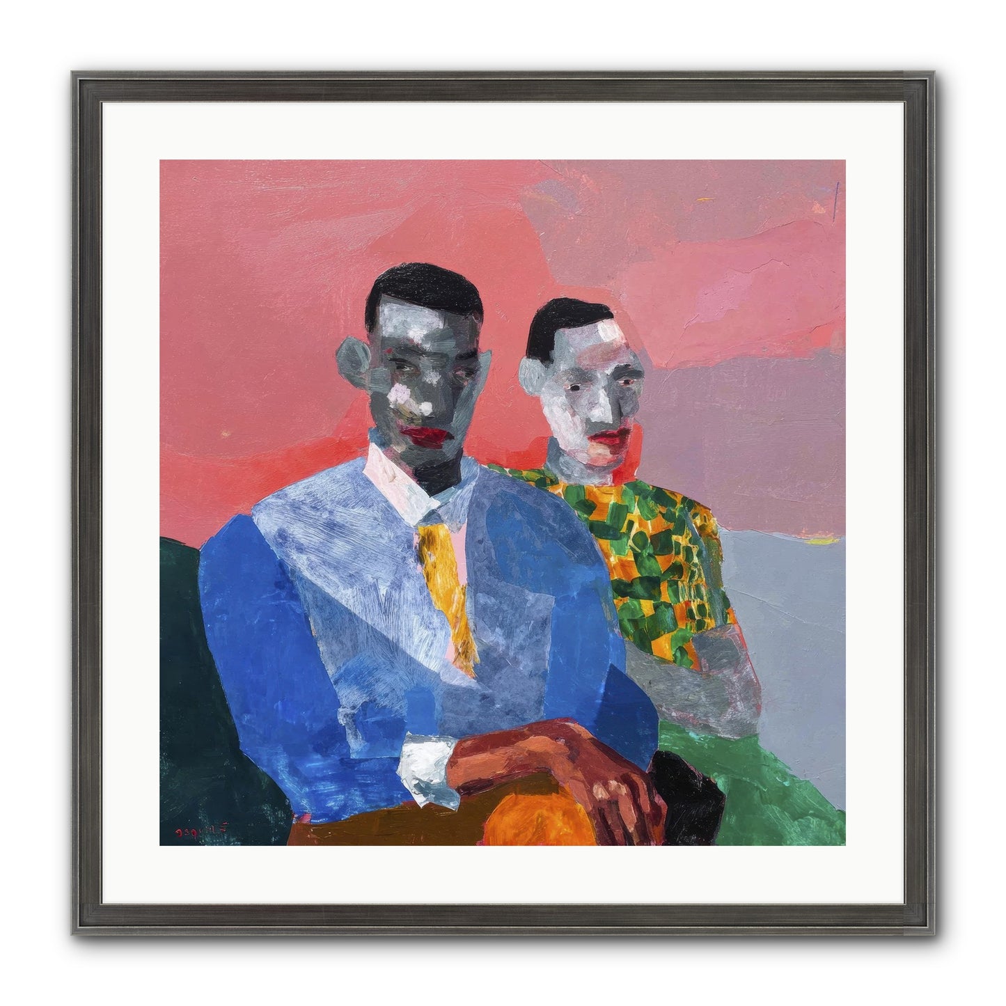Last Honest Companion Framed Print - Slimwoods Black/Silver 24x24