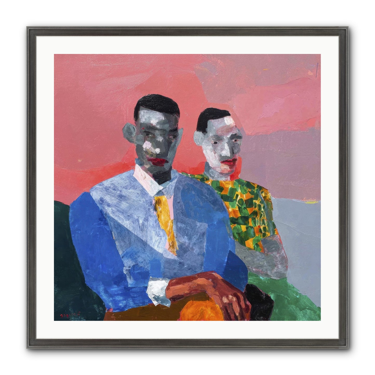 Last Honest Companion Framed Print - Slimwoods Black/Silver 30x30