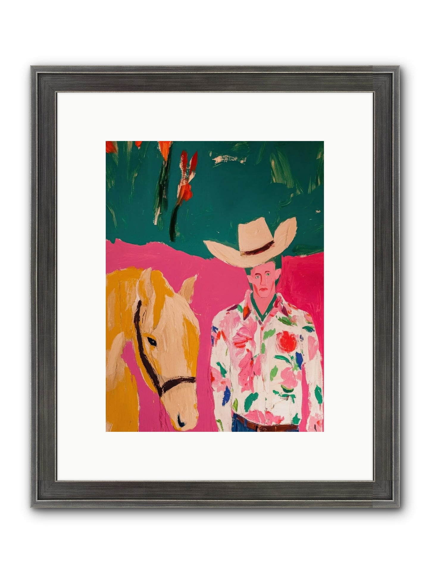 Last Lasso Framed Print - Slimwoods Black/Silver 9x12
