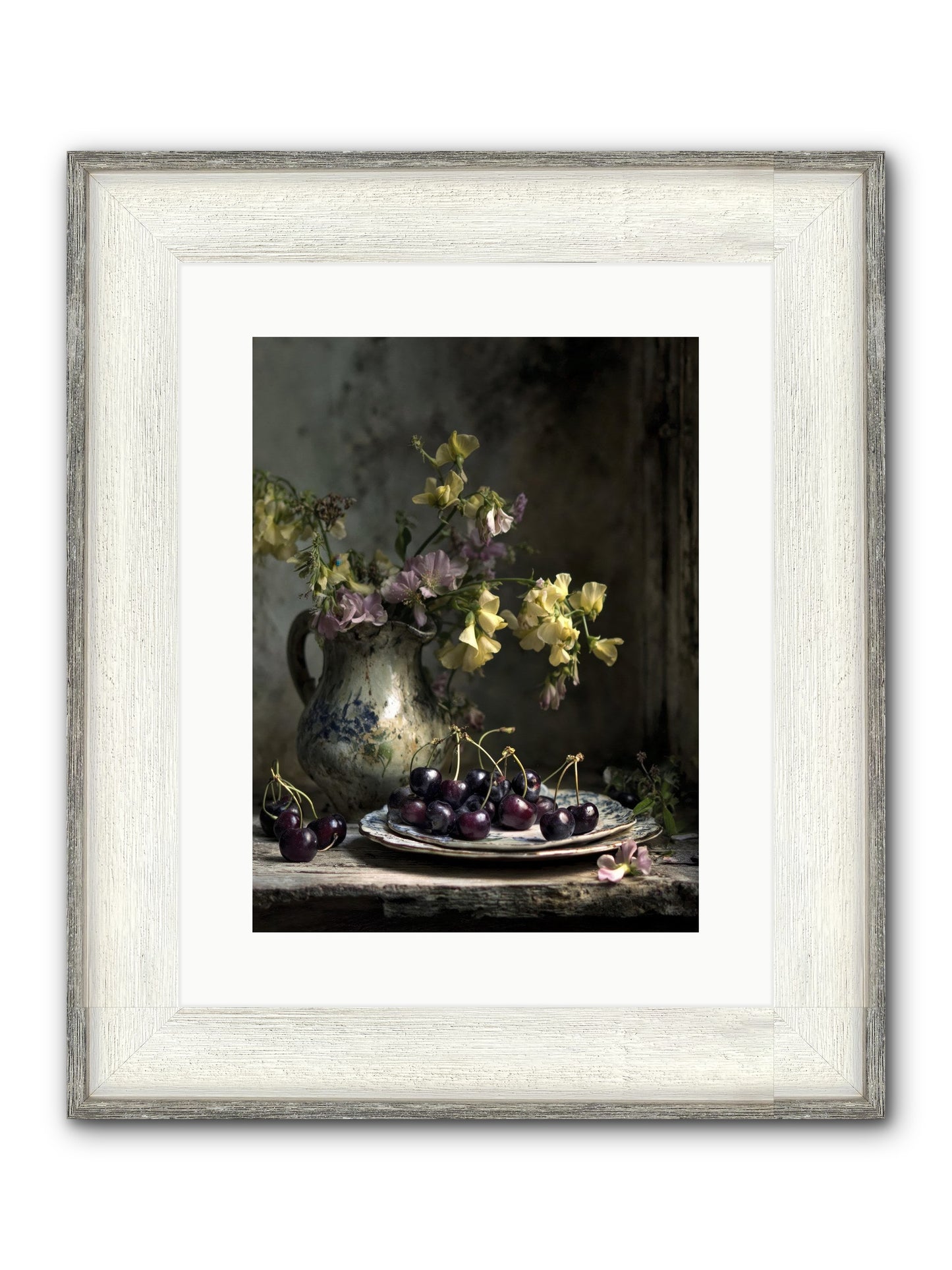 Lately Framed Print - Driftwood White 12x16
