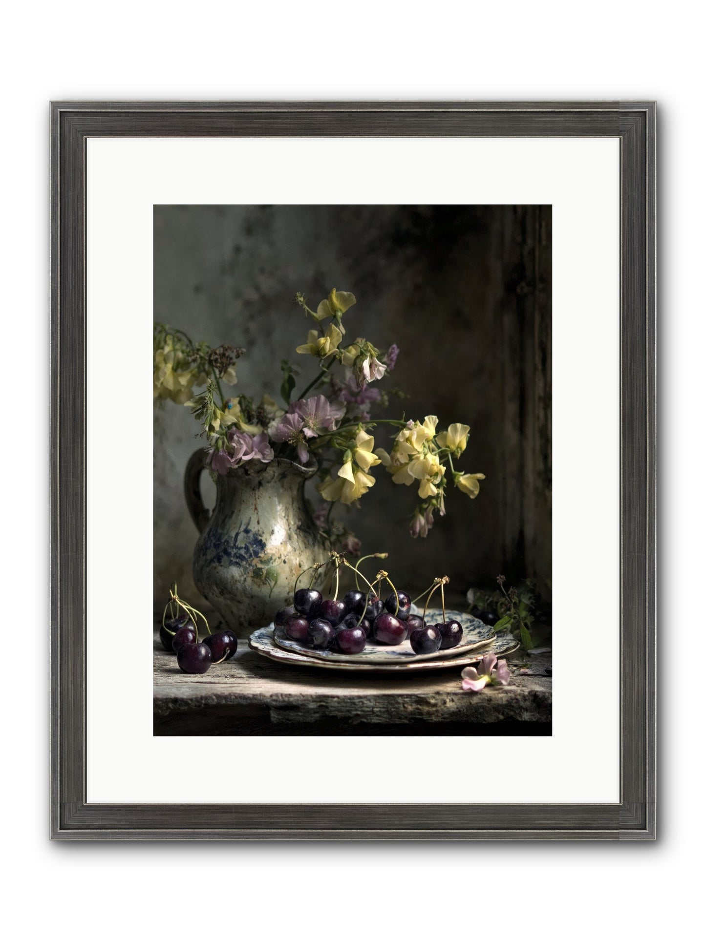 Lately Framed Print - Slimwoods Black/Silver 12x16