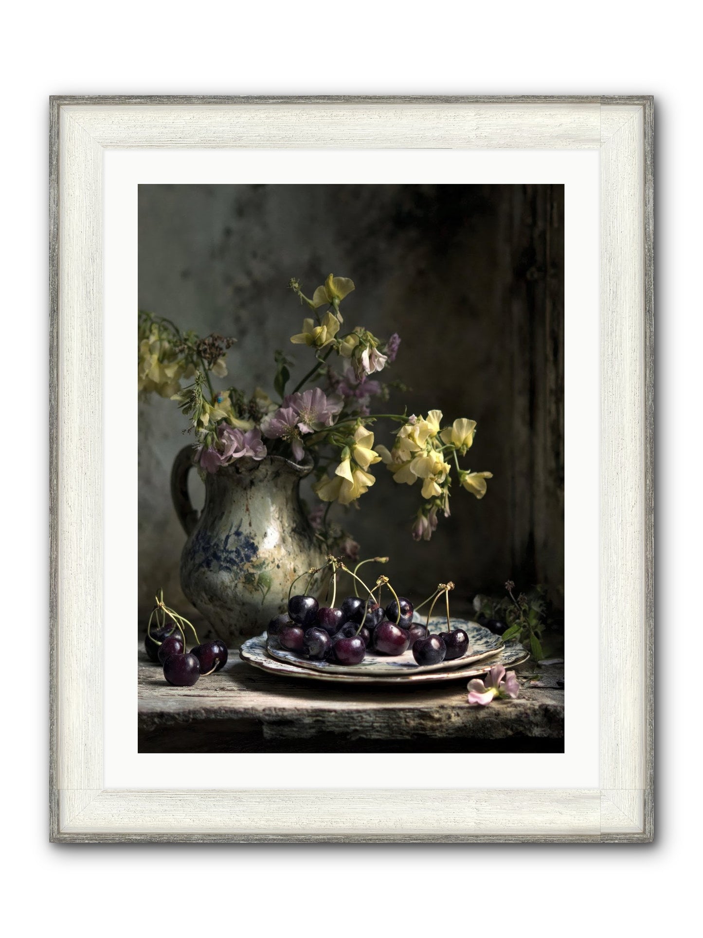 Lately Framed Print - Driftwood White 24x32