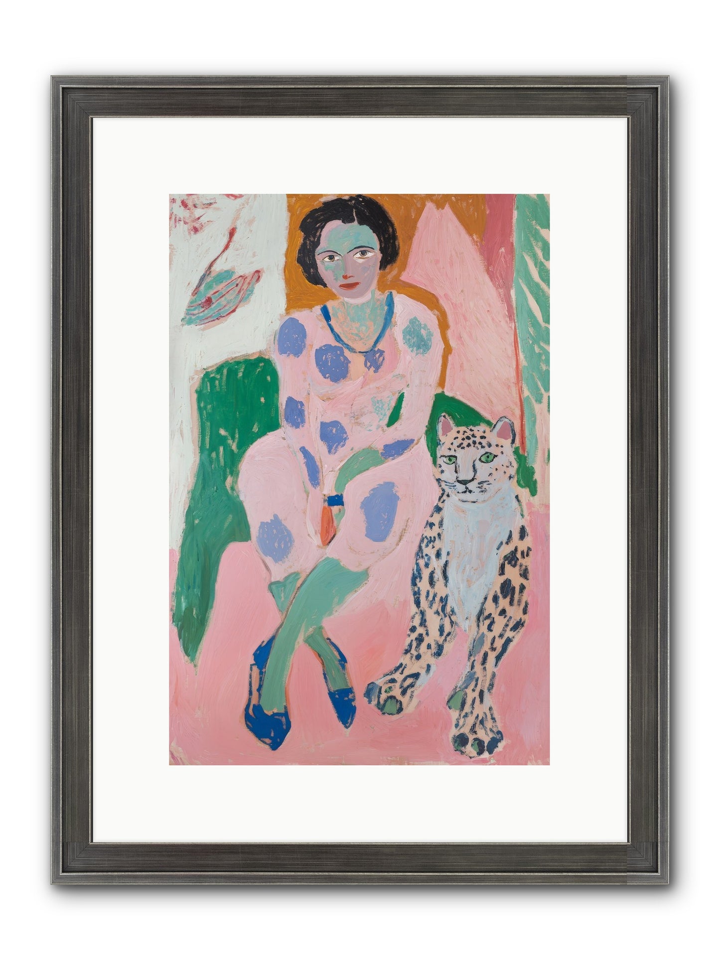 Laurent's Wild Court Framed Print - Slimwoods Black/Silver 10x15