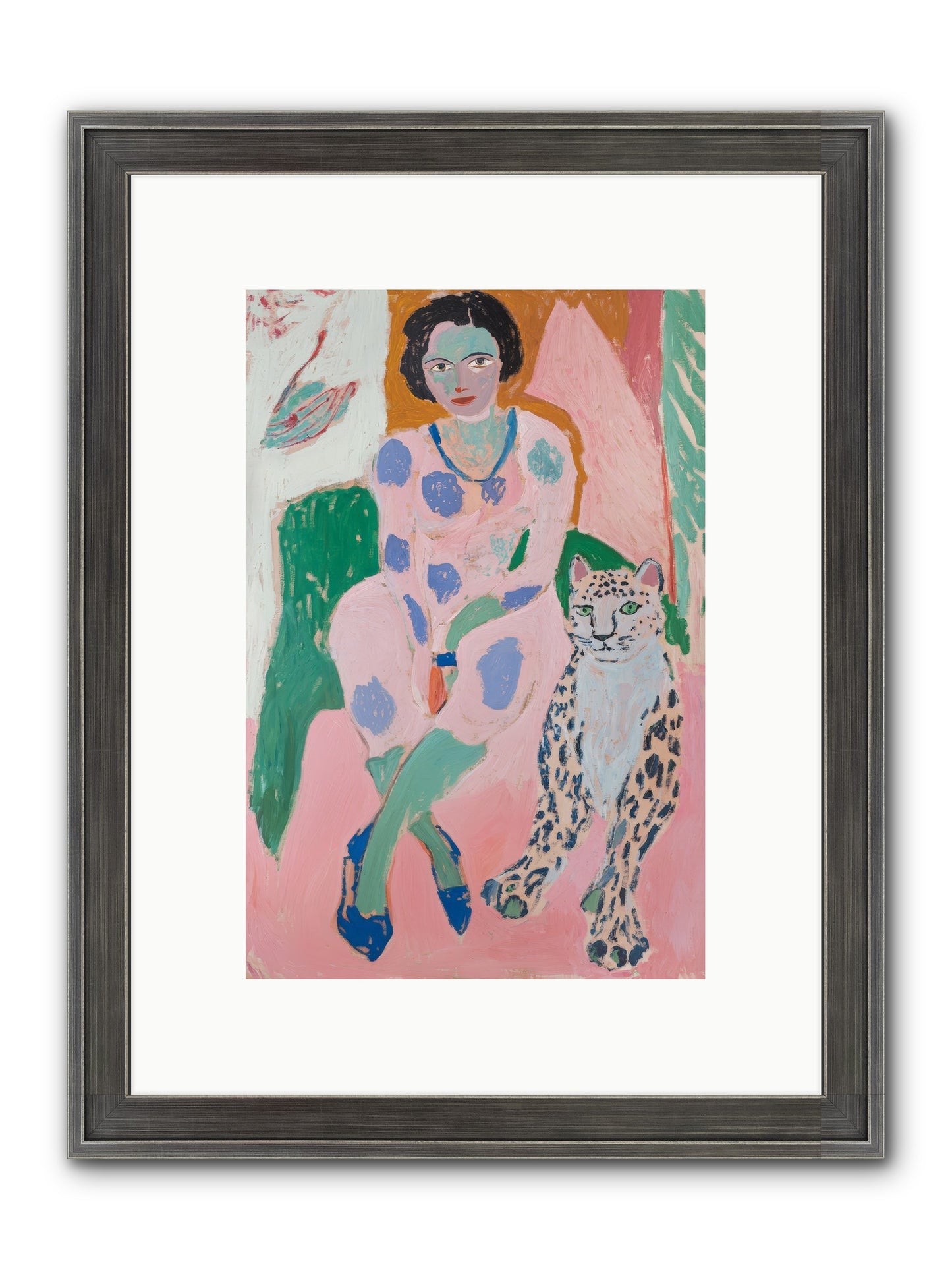 Laurent's Wild Court Framed Print - Slimwoods Black/Silver 8x12