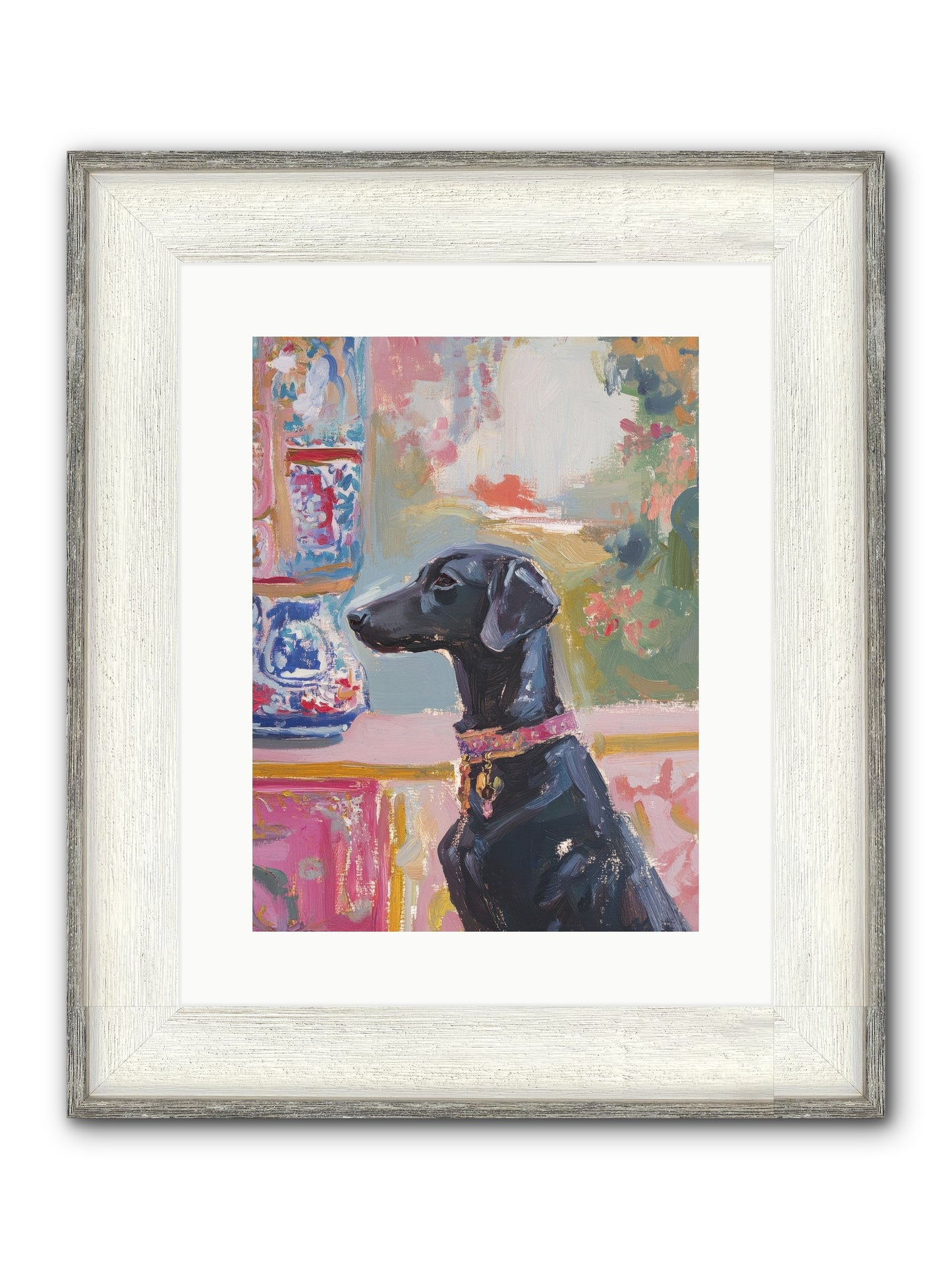 Lavender Bay Framed Print - Driftwood White 12x16
