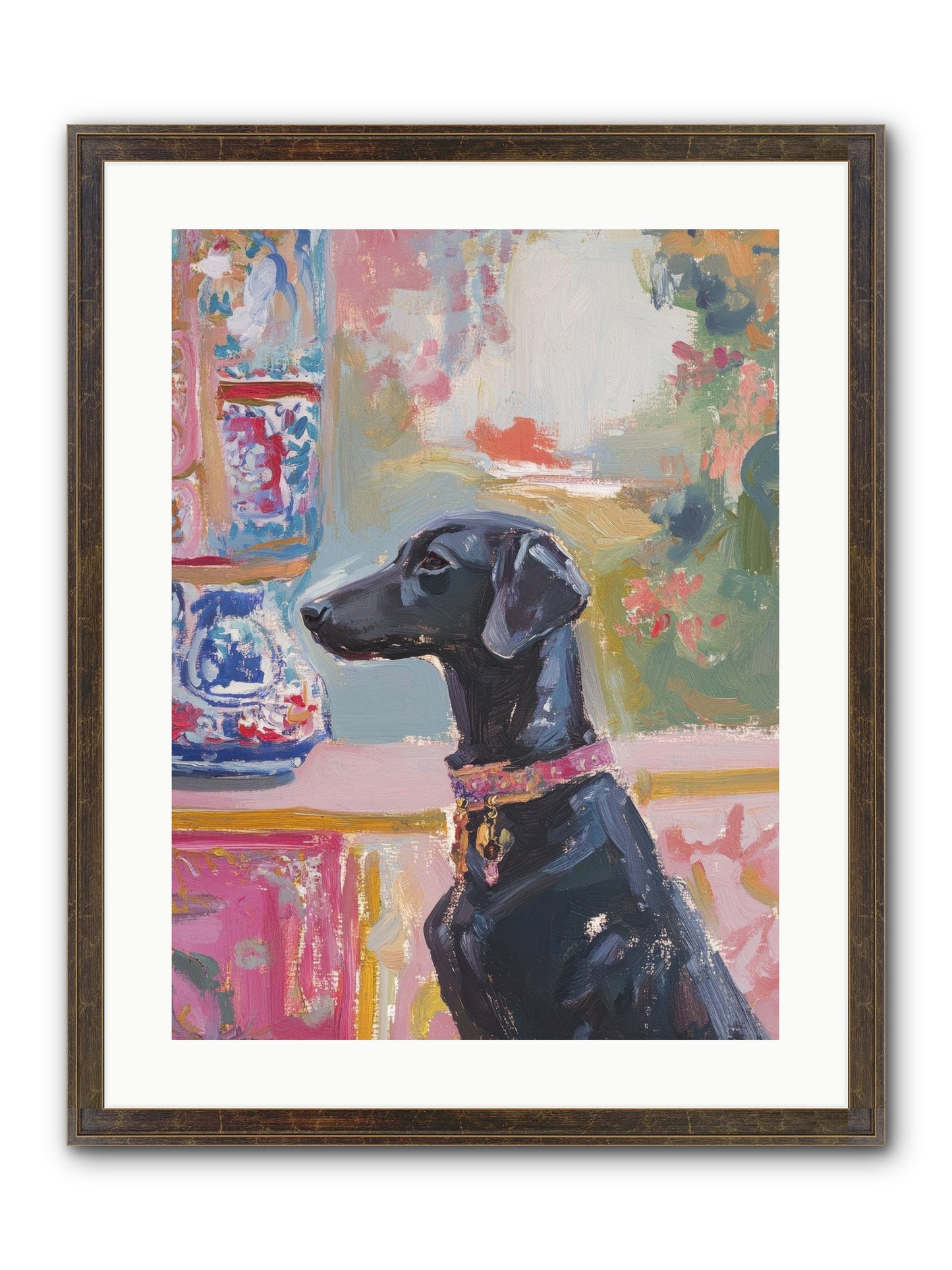 Lavender Bay Framed Print - Slimwoods Black/Gold 18x24