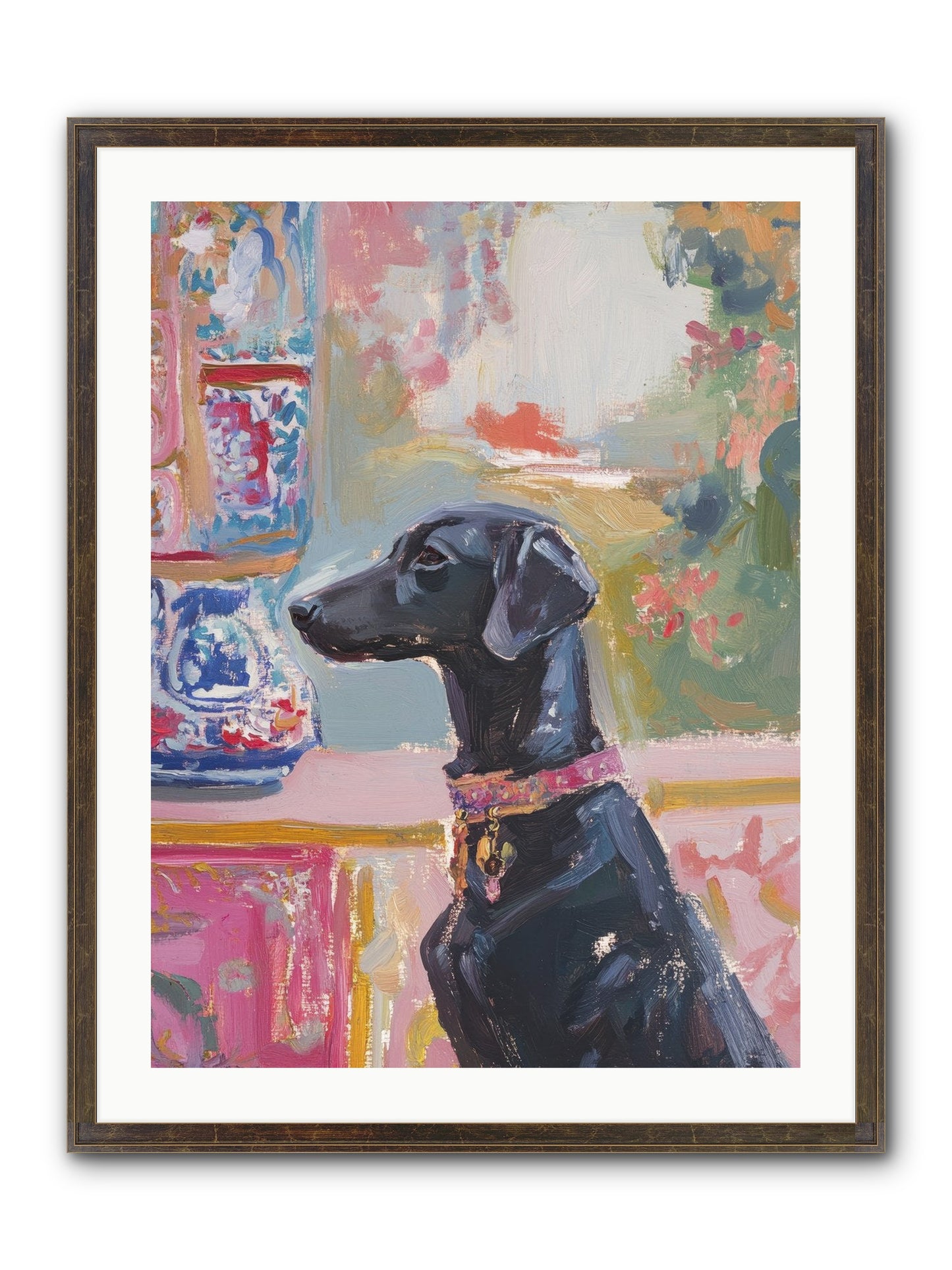 Lavender Bay Framed Print - Slimwoods Black/Gold 24x32