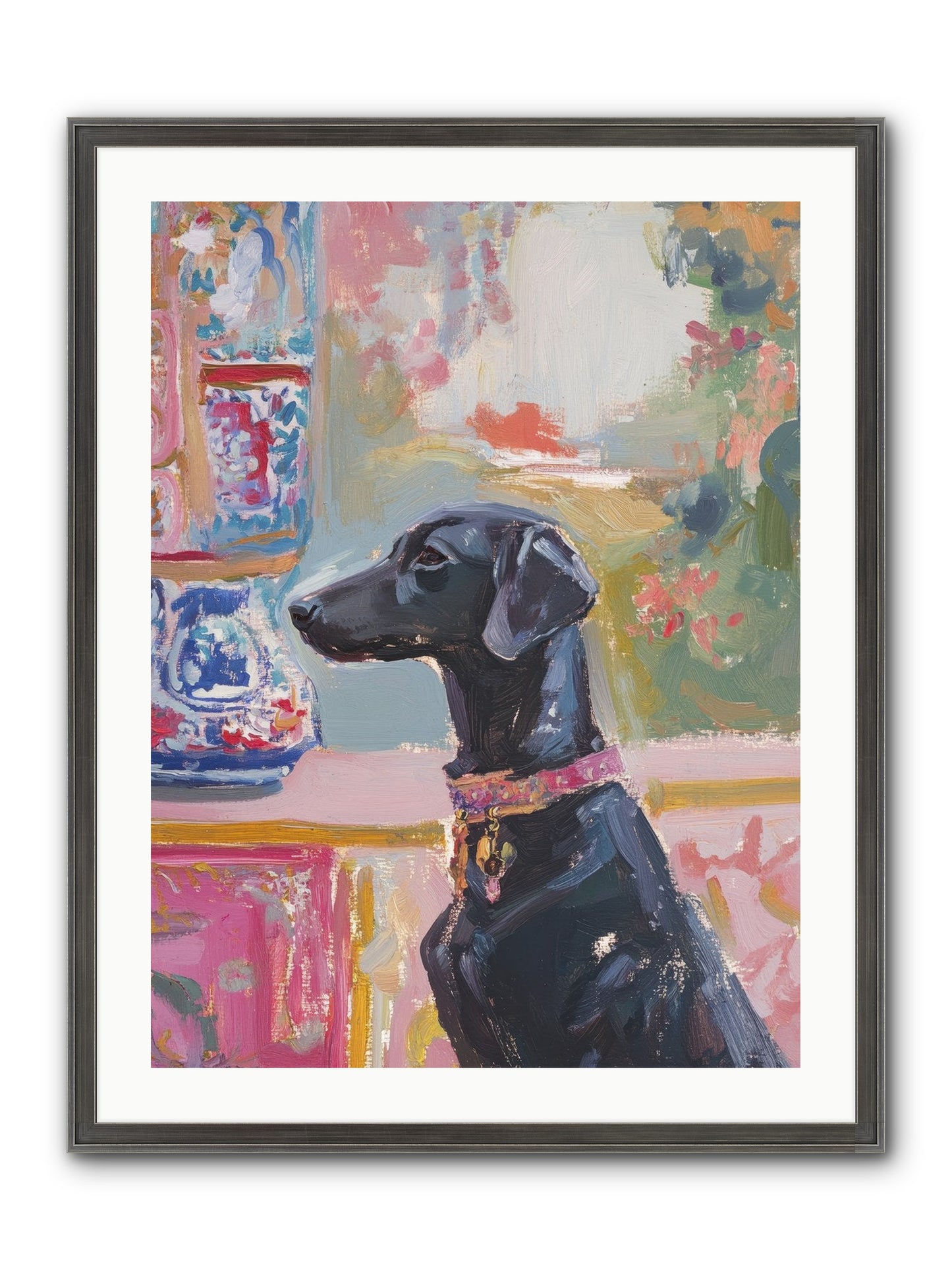 Lavender Bay Framed Print - Slimwoods Black/Silver 24x32