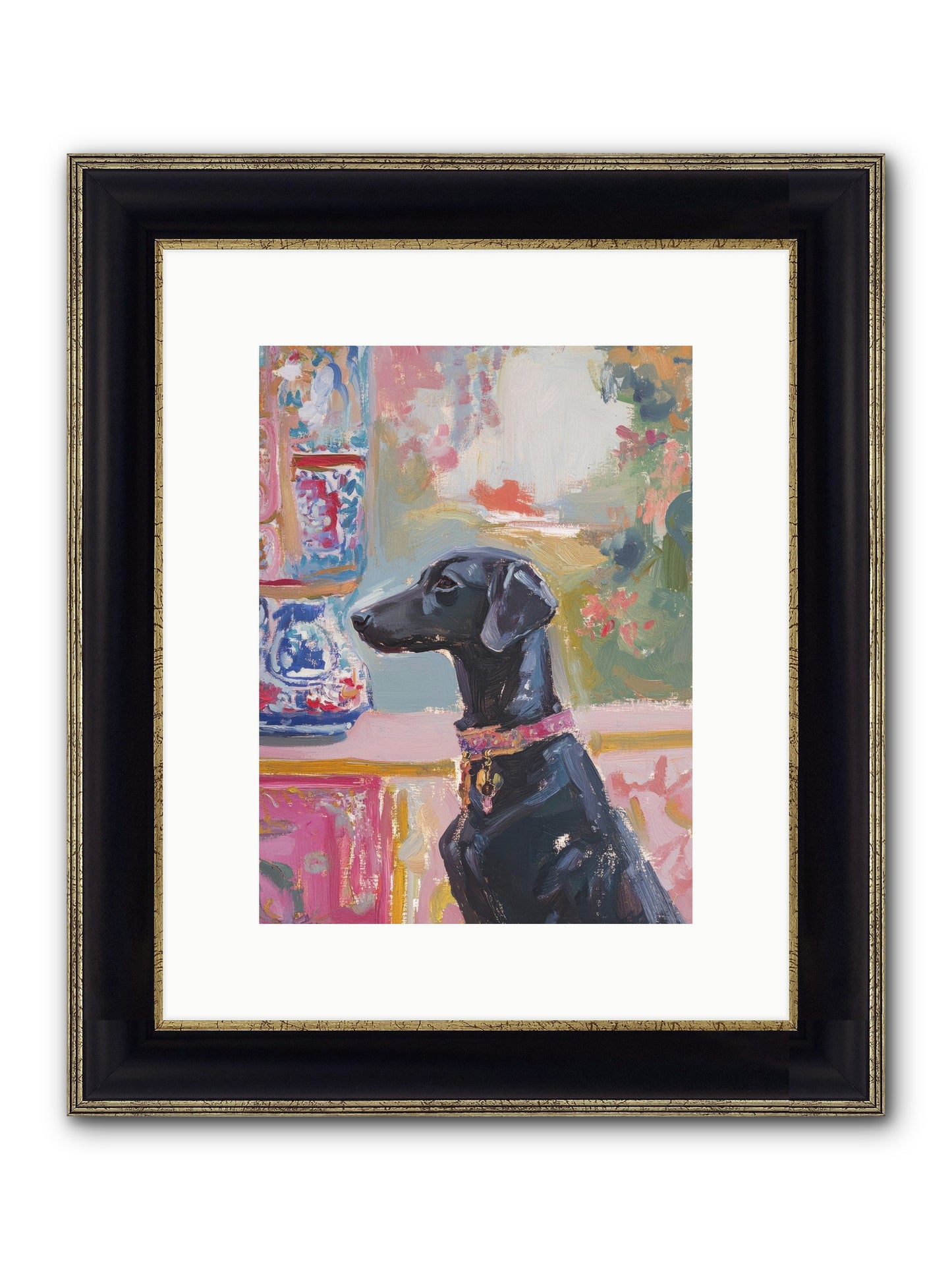 Lavender Bay Framed Print - Black & Gold 9x12