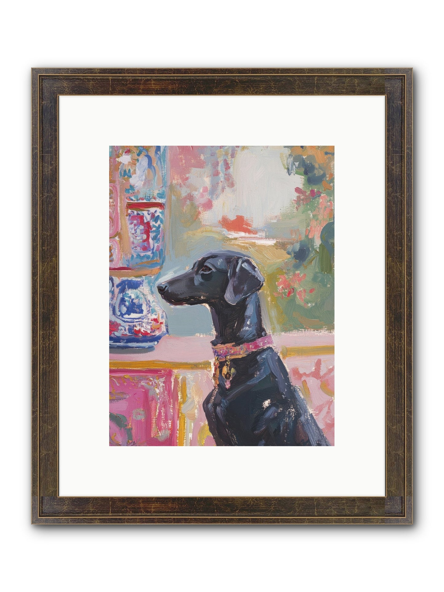 Lavender Bay Framed Print - Slimwoods Black/Gold 9x12