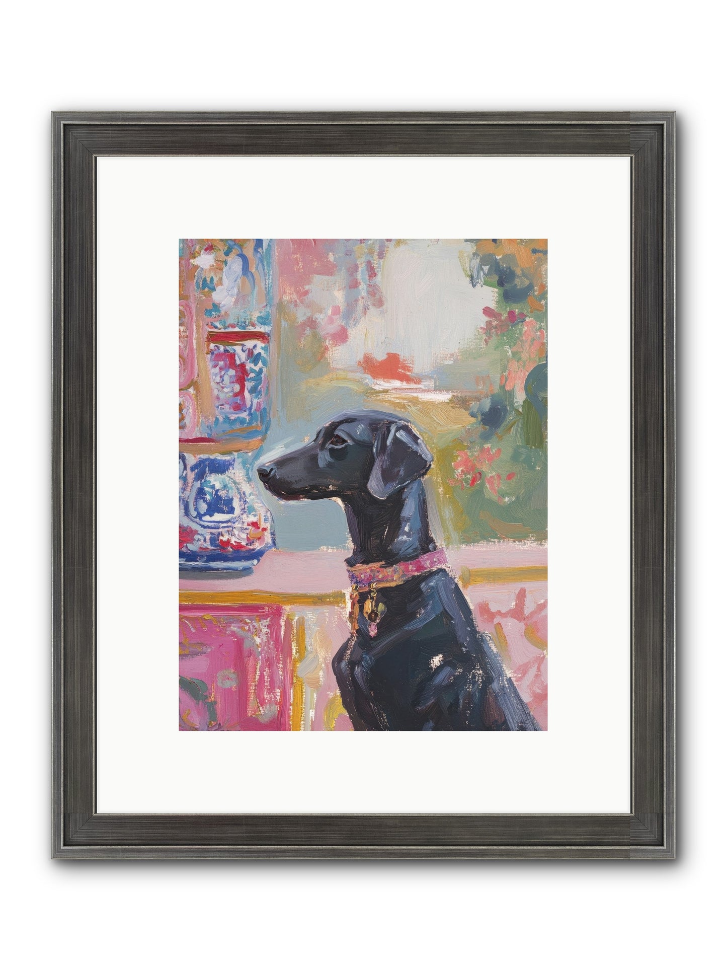 Lavender Bay Framed Print - Slimwoods Black/Silver 9x12