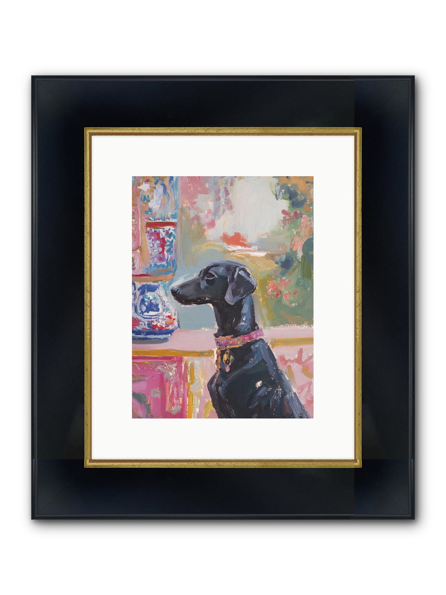 Lavender Bay Framed Print - Wide Black w/Gold 9x12