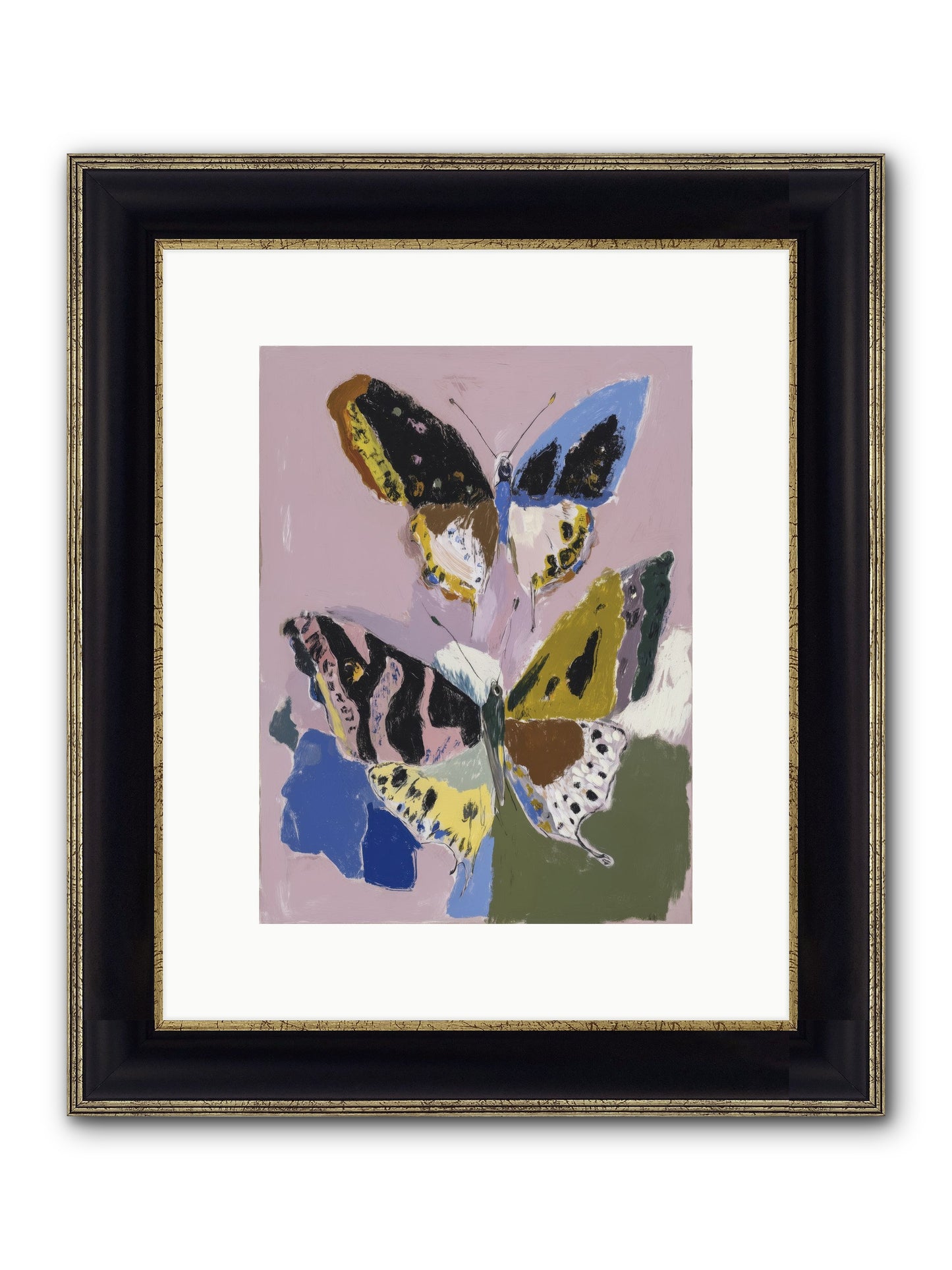 Lavender Passage Framed Print - Black & Gold 9x12