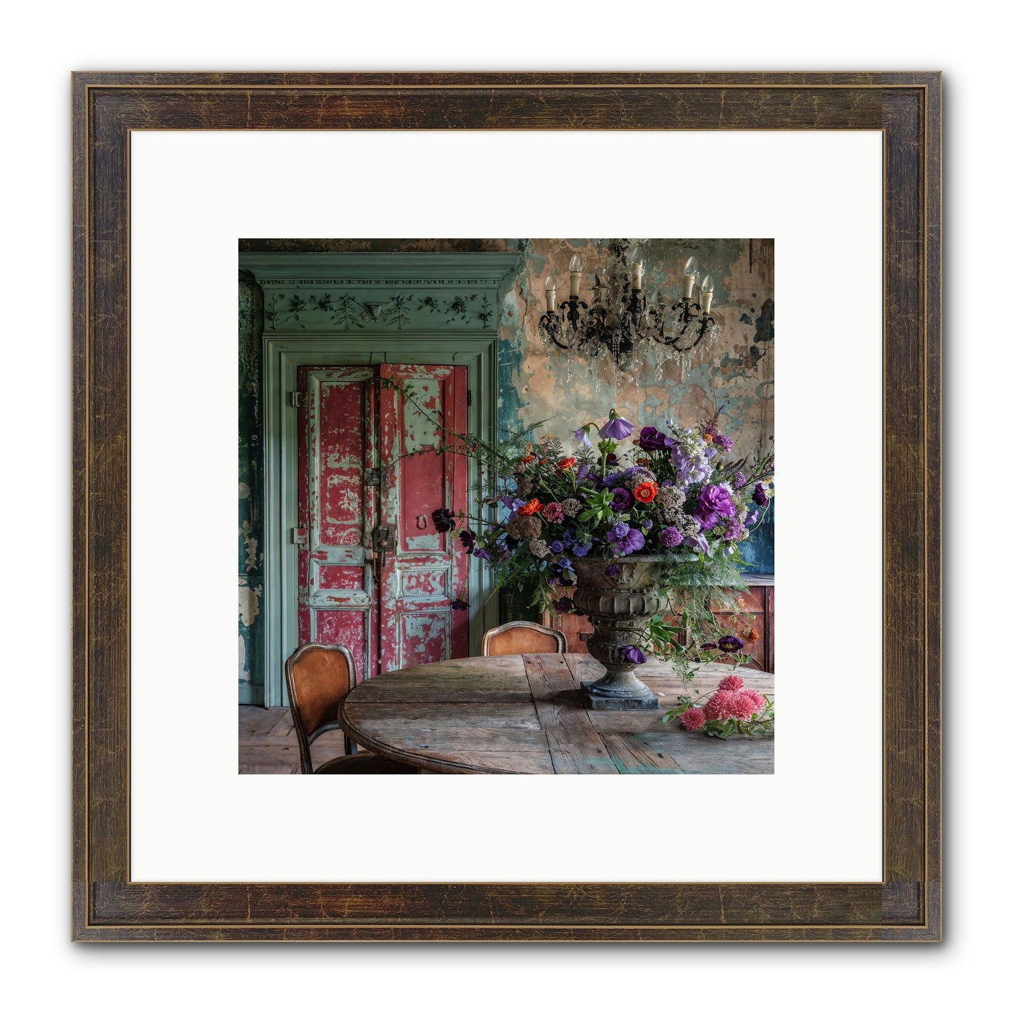 LAVENDER TWILIGHT Framed Print - Slimwoods Black/Gold 10x10