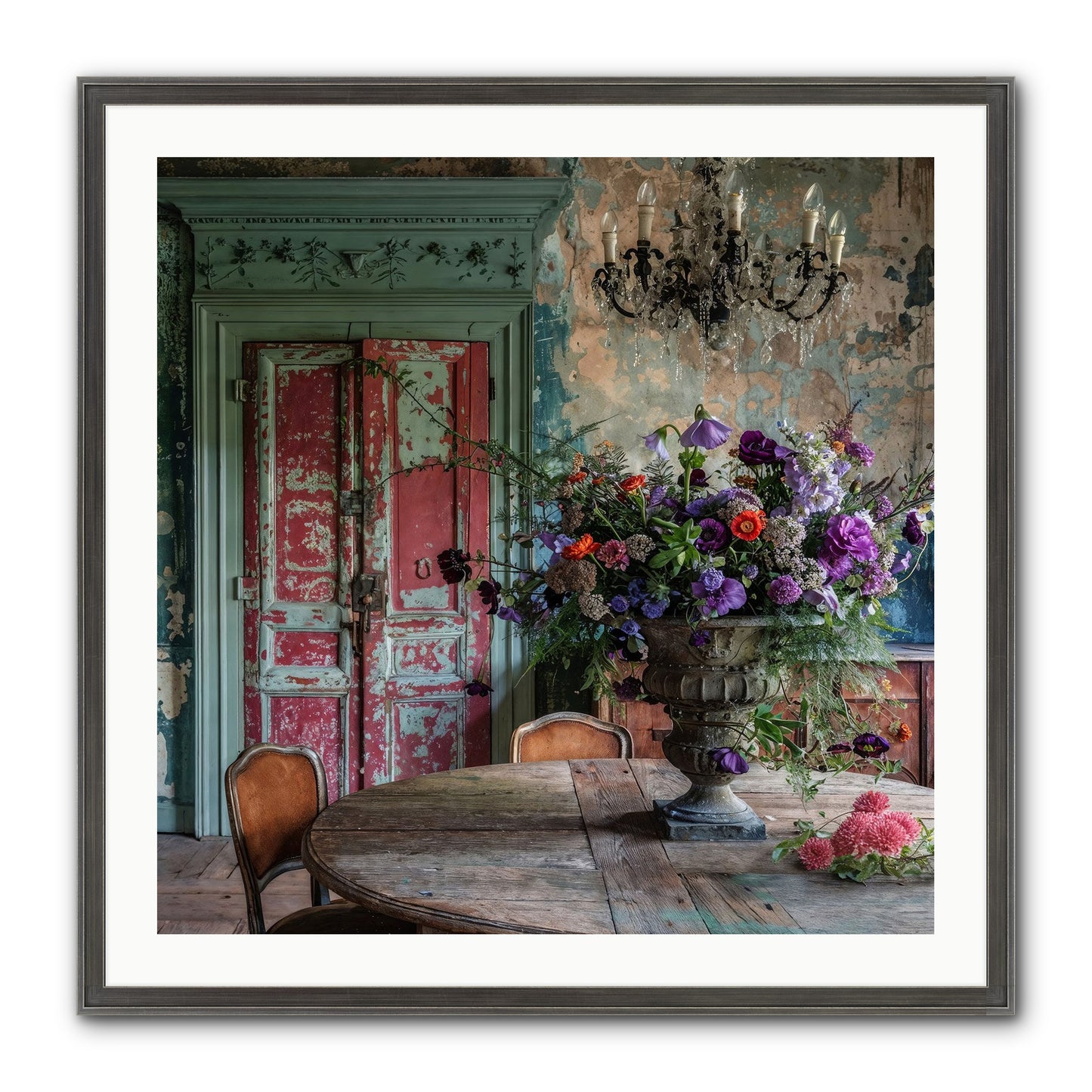 LAVENDER TWILIGHT Framed Print - Slimwoods Black/Silver 30x30