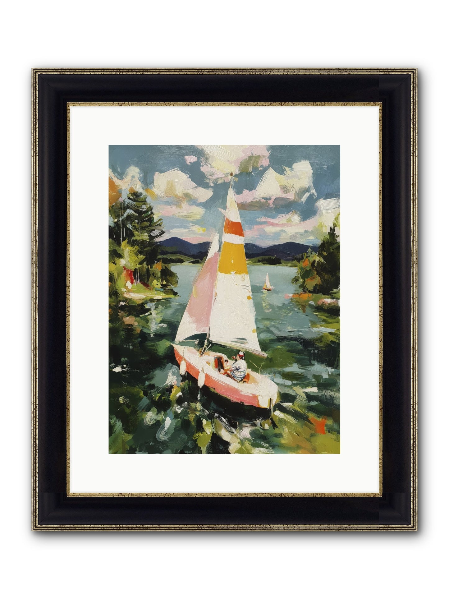 Lazy Day Visions Framed Print - Black & Gold 12x16
