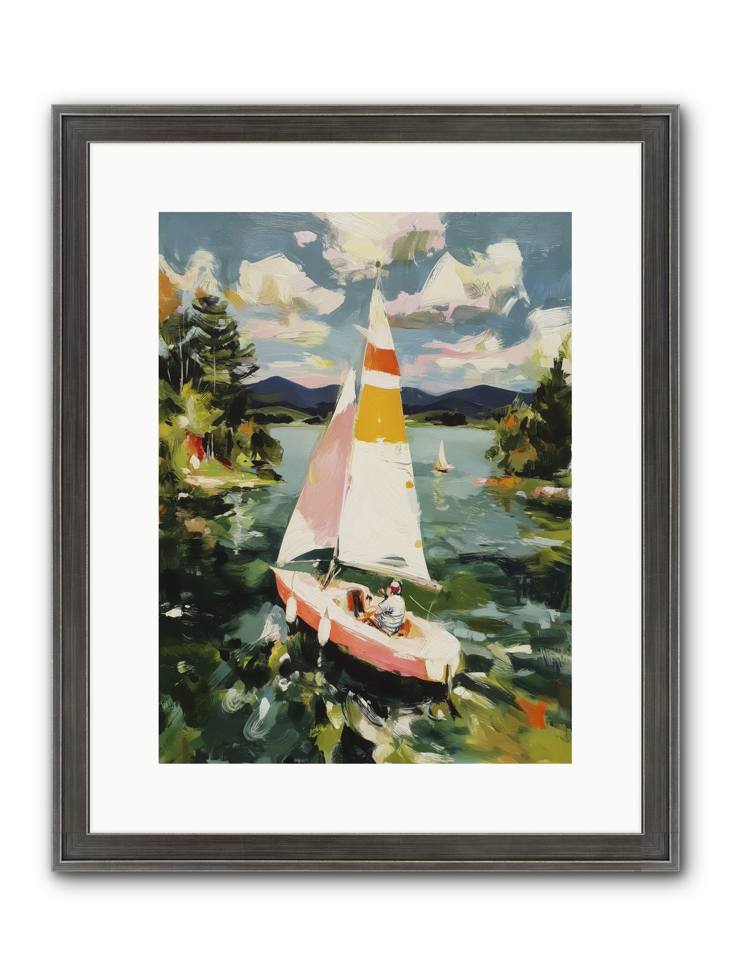 Lazy Day Visions Framed Print - Slimwoods Black/Silver 12x16