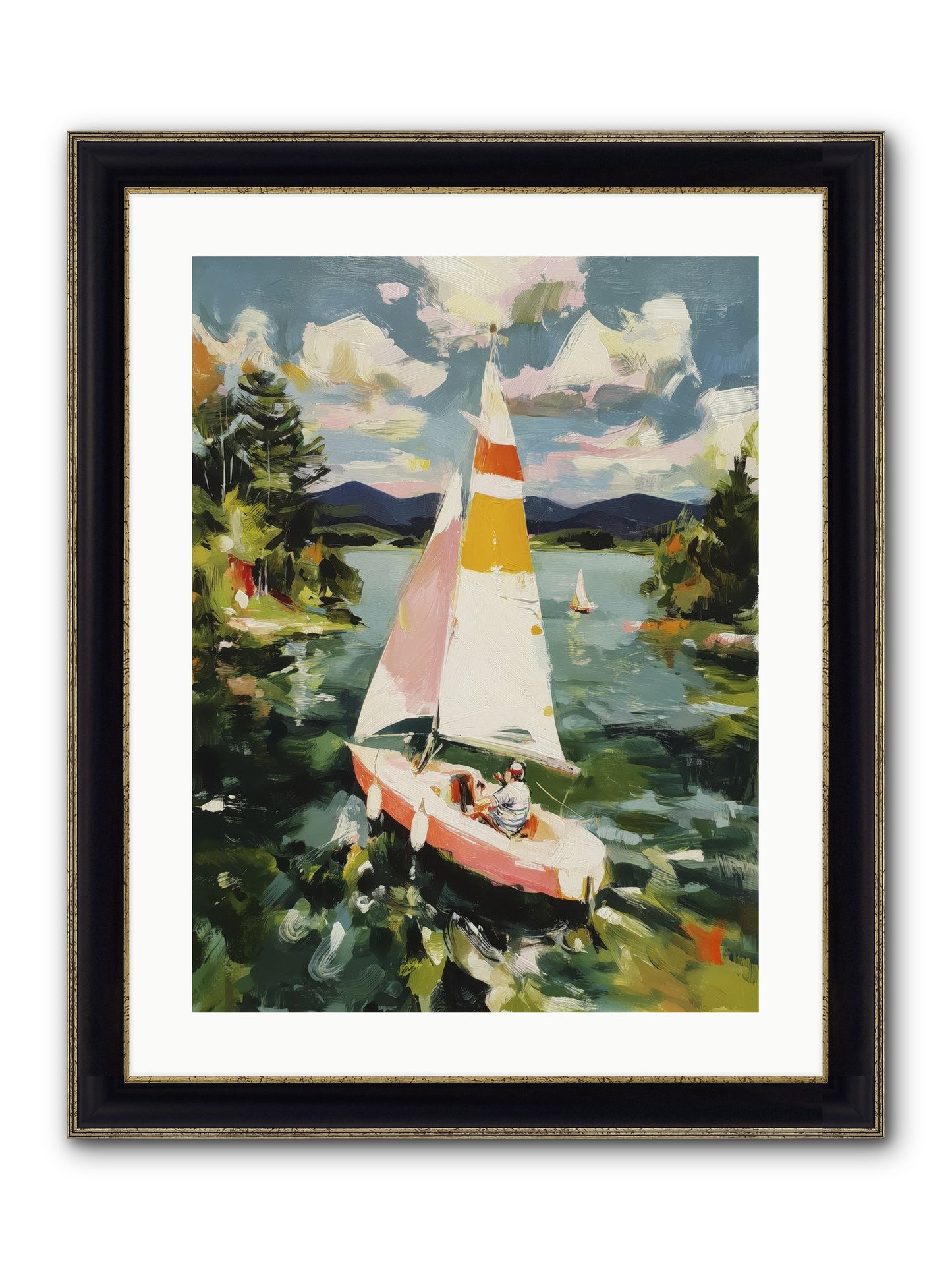 Lazy Day Visions Framed Print - Black & Gold 18x24